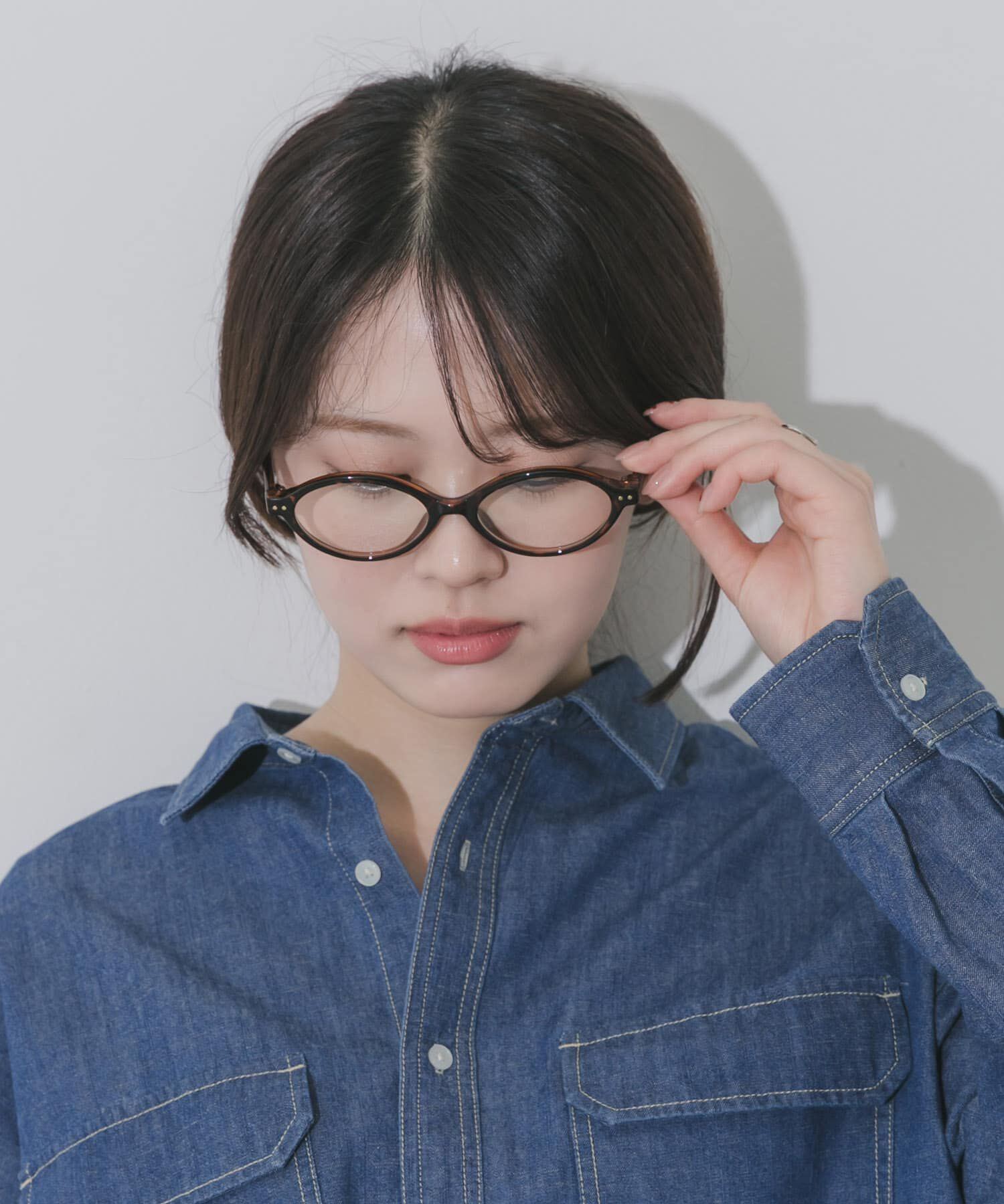 SMELLY「オーバルスリムダテメガネ」|メガネ|