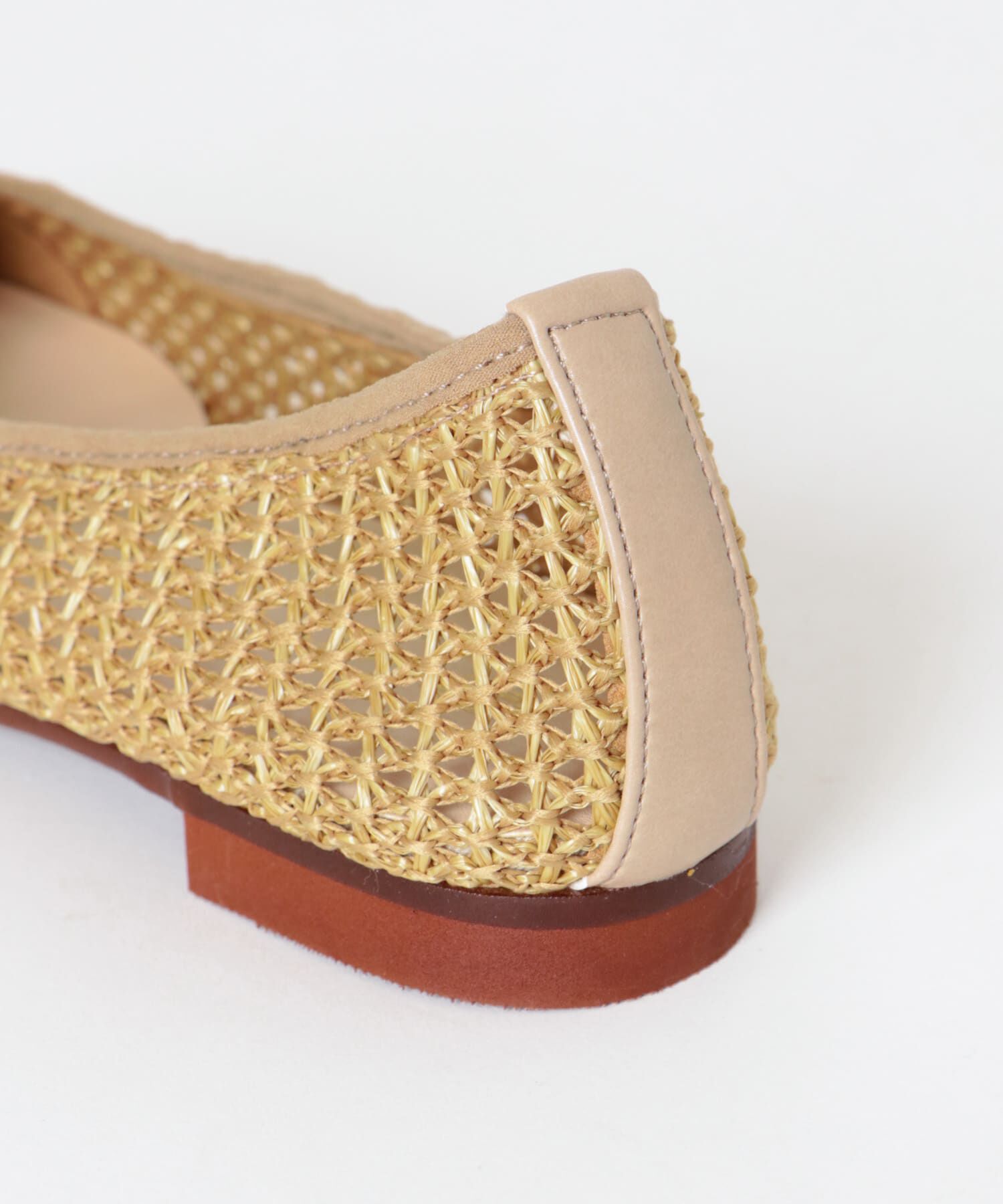 RODE SKO「『MADE IN JAPAN』 スクエアメッシュフラットシューズ」|バレエシューズ|