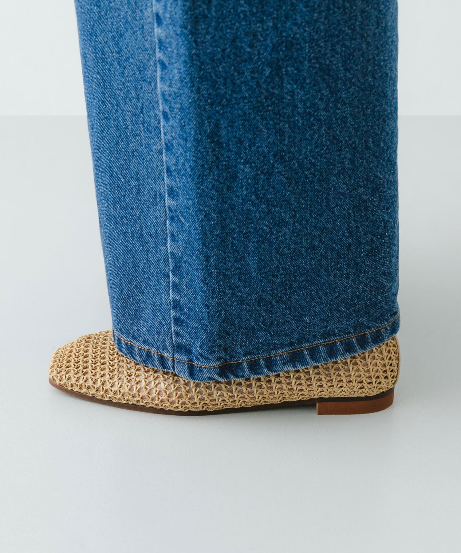 RODE SKO「『MADE IN JAPAN』 スクエアメッシュフラットシューズ」|バレエシューズ|