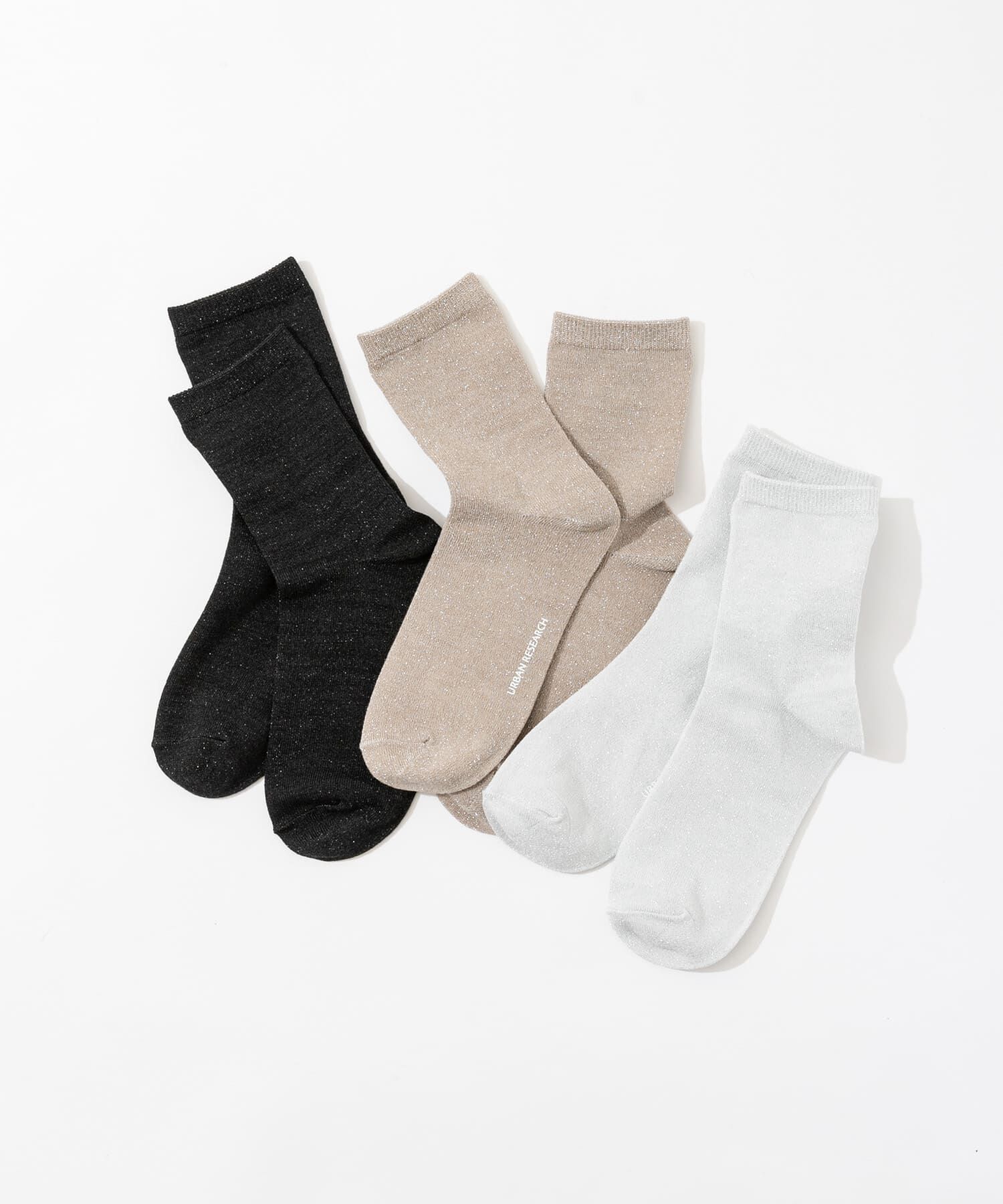 URBAN RESEARCH「『UR TECH』ラメミックスソックス」|ソックス|