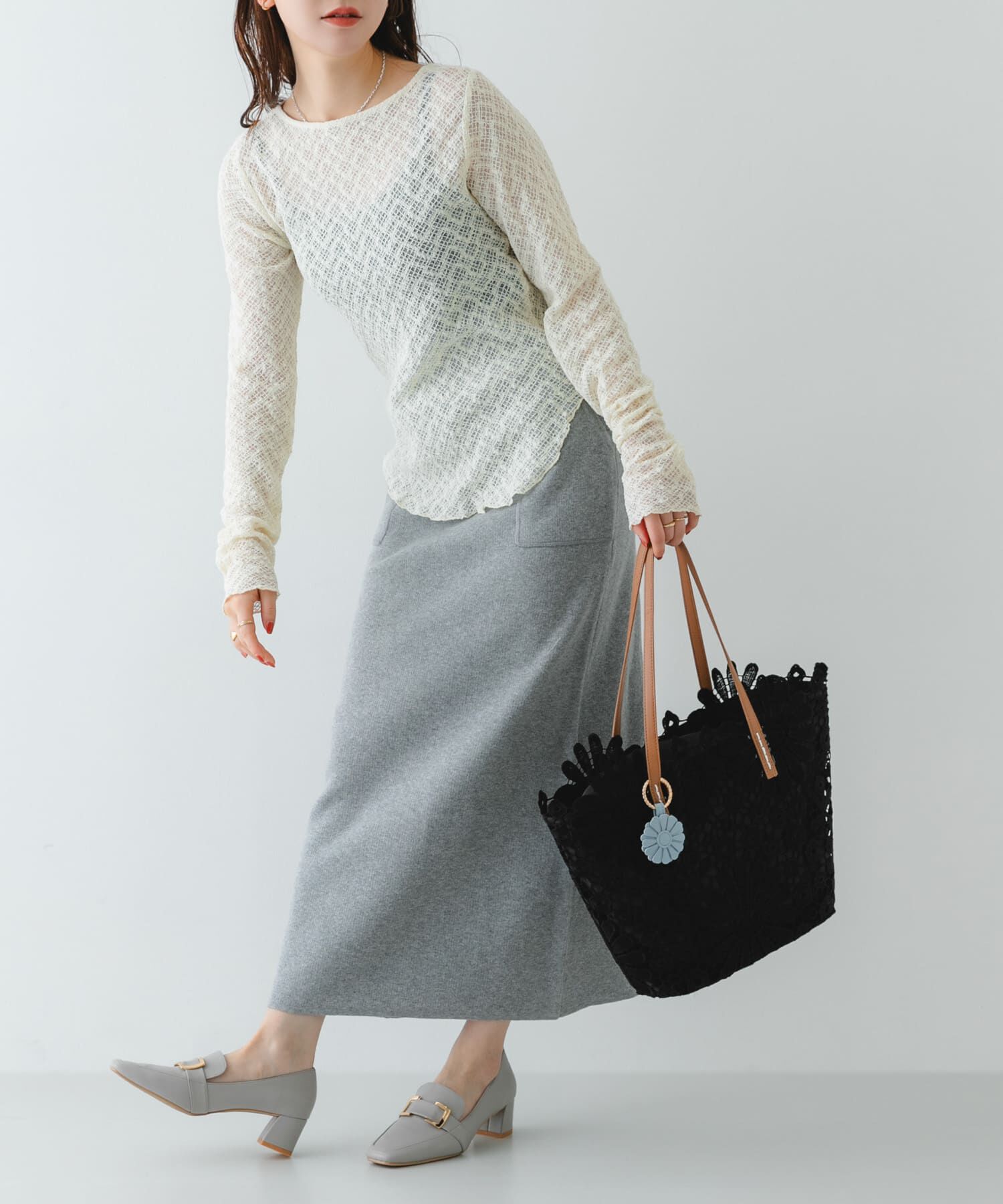 RODE SKO「フラワーチャームトートバッグ」|トートバッグ|