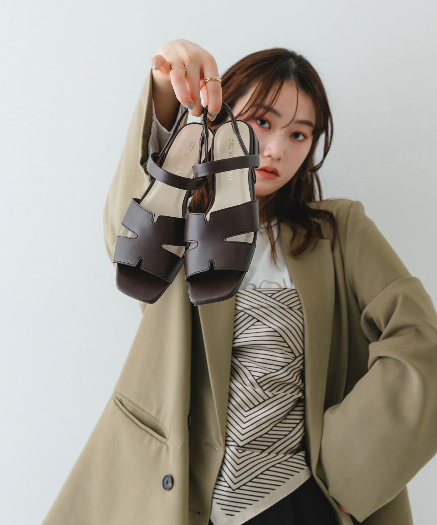 RODE SKO「デザインカットバックゴムサンダル」|サンダル|