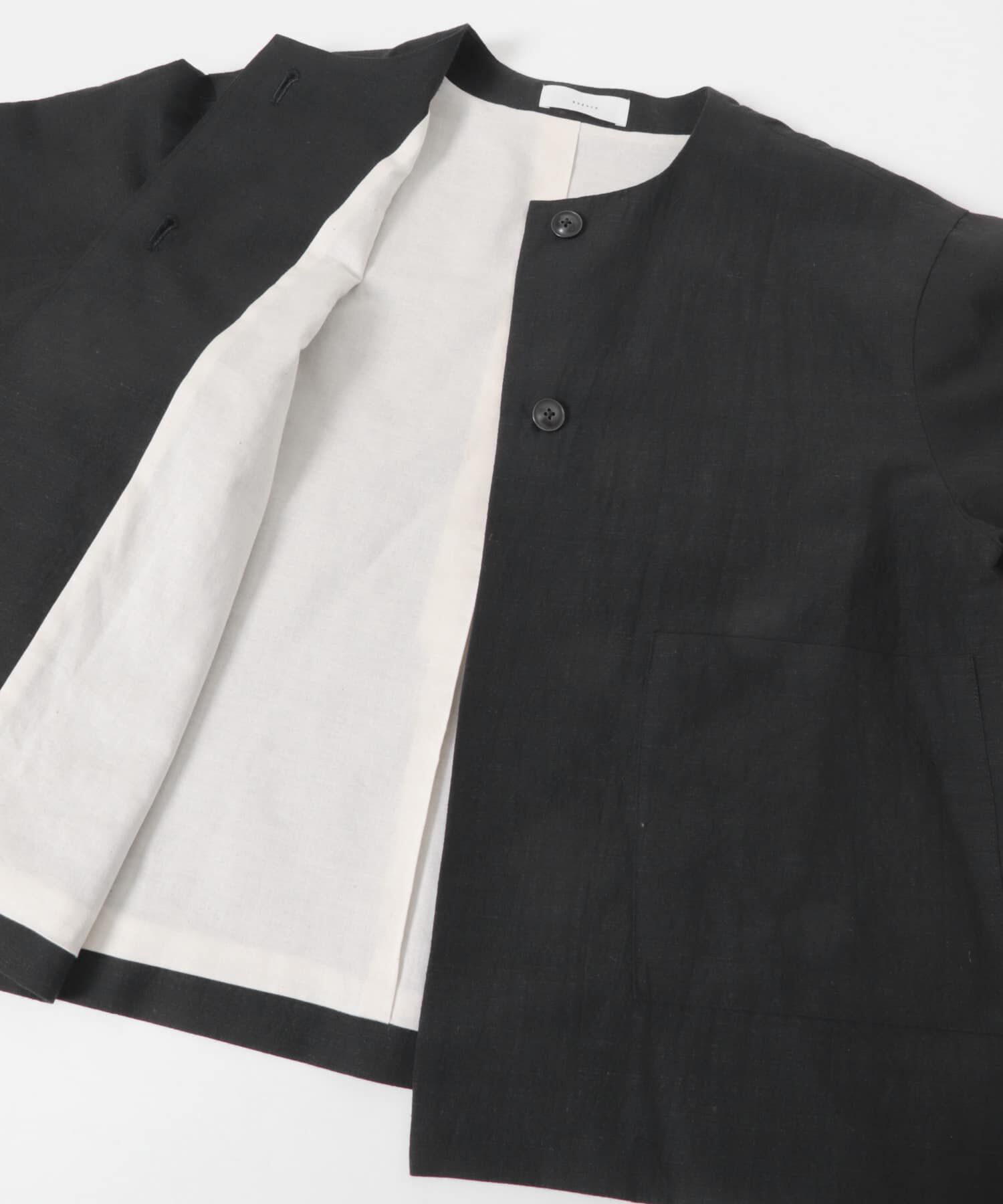 かぐれ「『セットアップ対応』 ノーカラーショートジャケット」|ノーカラージャケット|