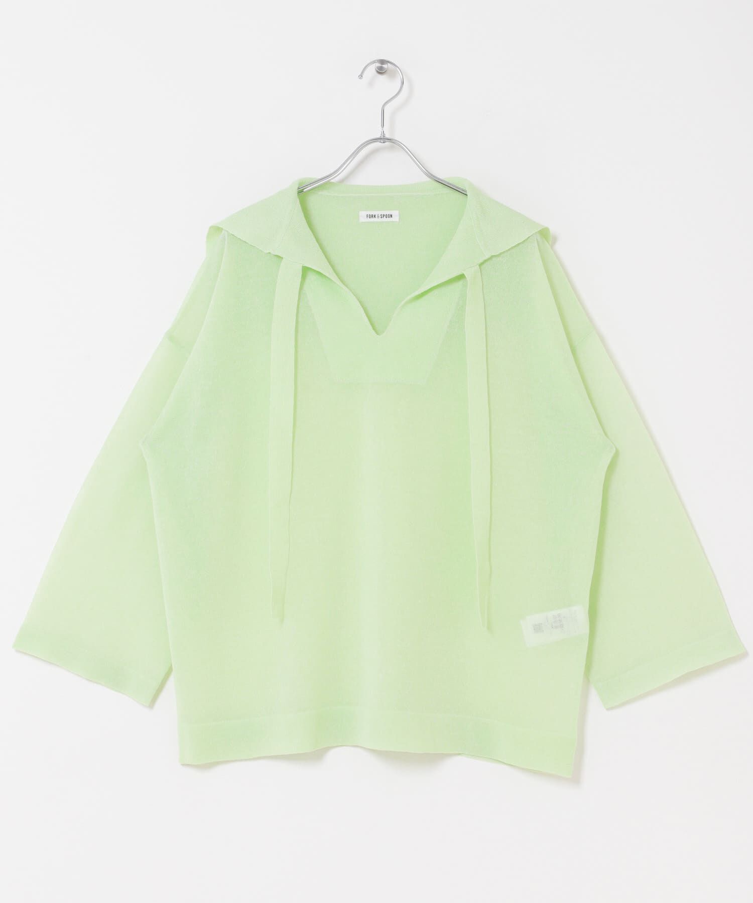 URBAN RESEARCH DOORS「FORK&SPOON　セーラーカラーシアーニットプルオーバー」|その他|