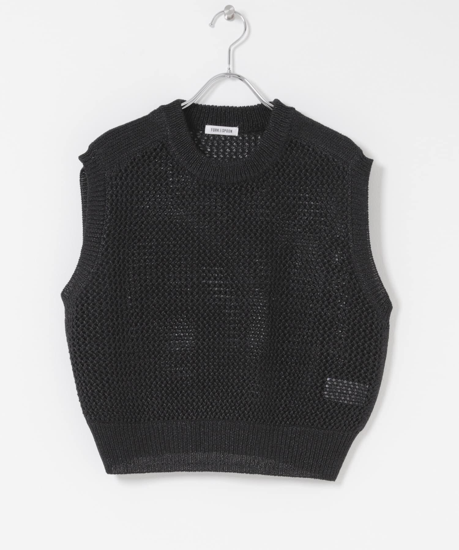 URBAN RESEARCH DOORS「FORK&SPOON　ペーパーメッシュニットベスト」|ベスト・ジレ|