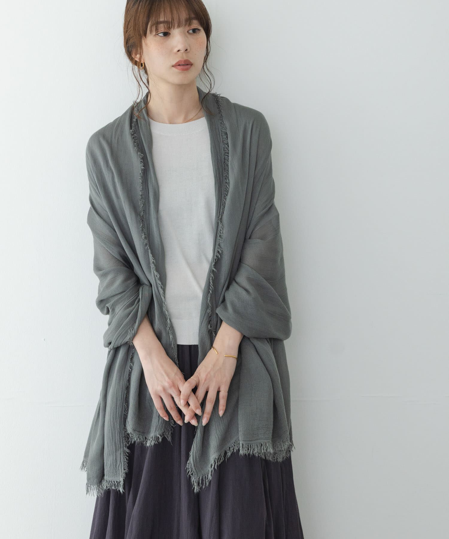 Sonny Label 「イタリア製なめらかレーヨンストール」|ストール|