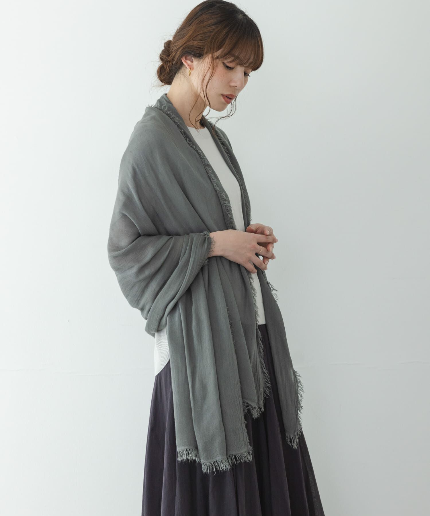 Sonny Label 「イタリア製なめらかレーヨンストール」|ストール|