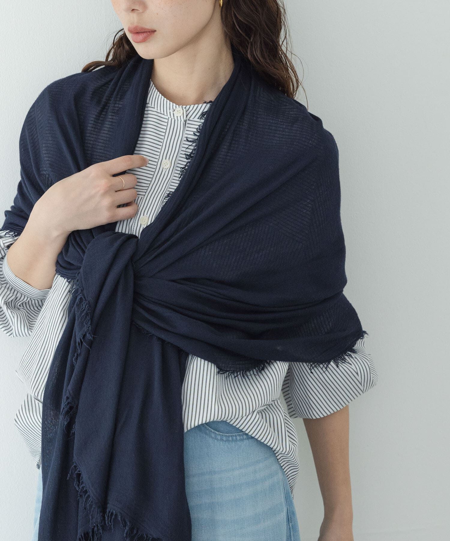 Sonny Label 「イタリア製なめらかレーヨンストール」|ストール|