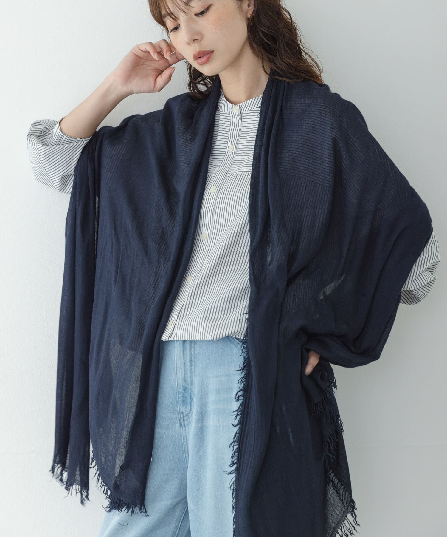 Sonny Label 「イタリア製なめらかレーヨンストール」|ストール|