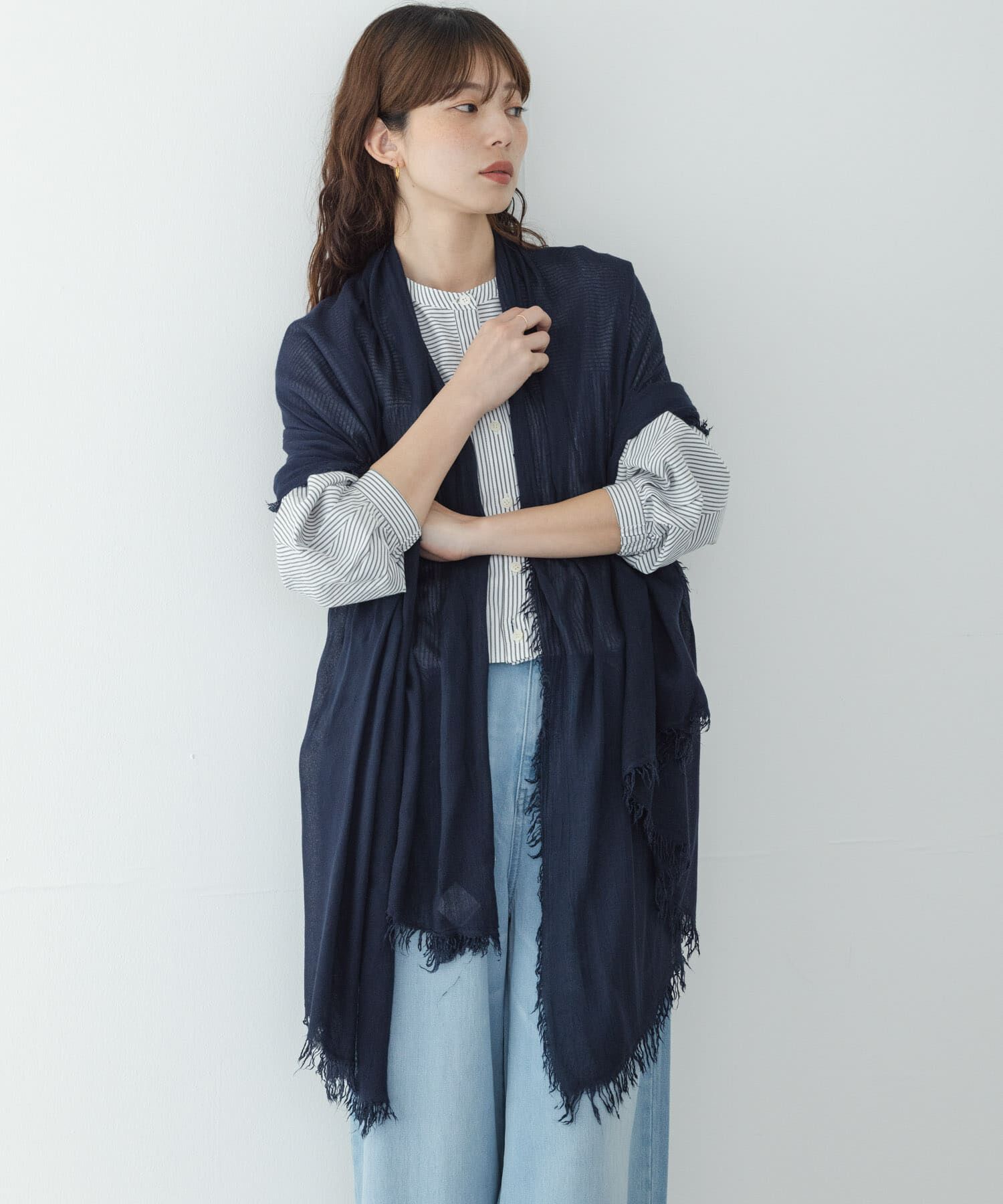 Sonny Label 「イタリア製なめらかレーヨンストール」|ストール|