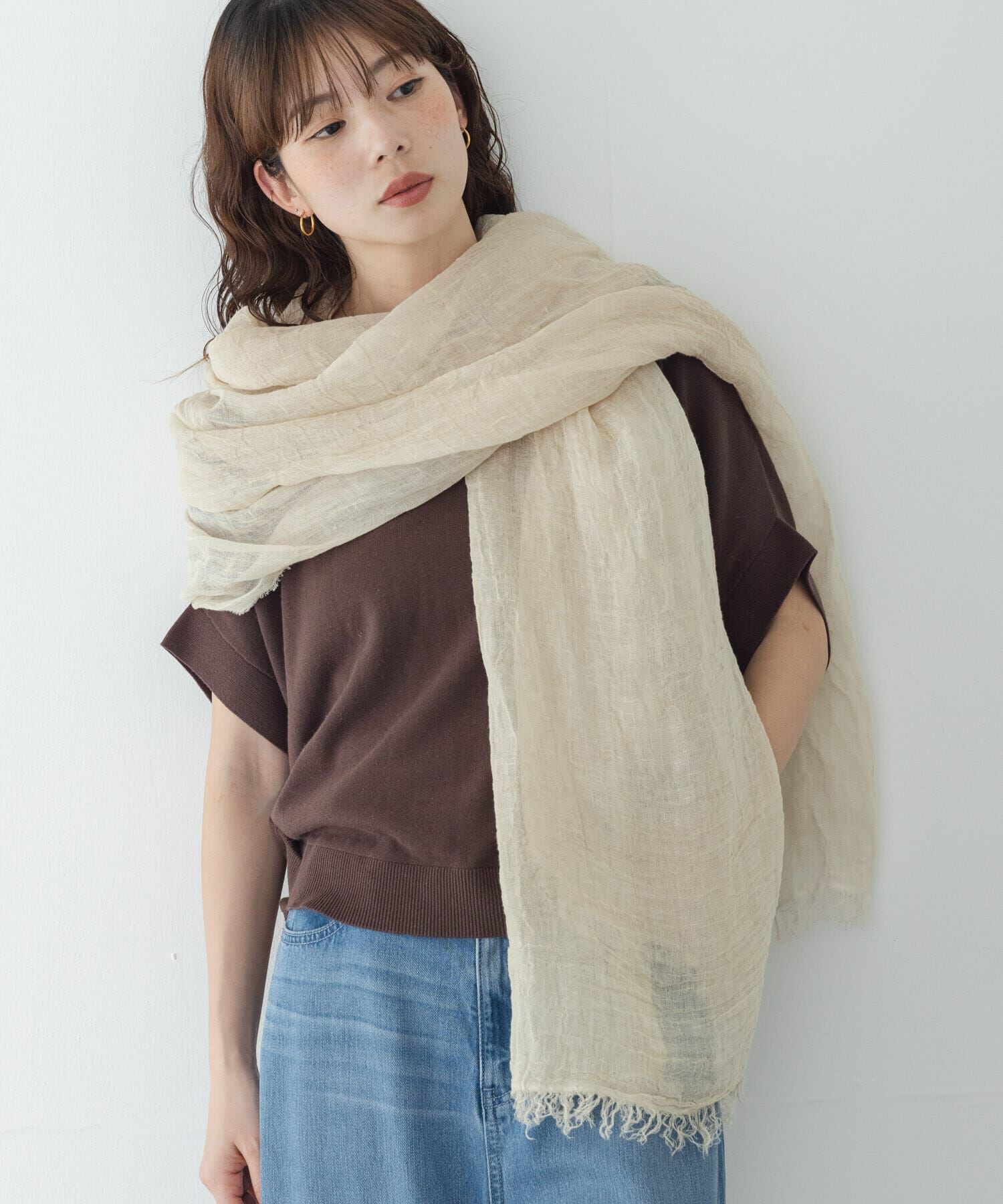 Sonny Label 「イタリア製リネンストール」|ストール|