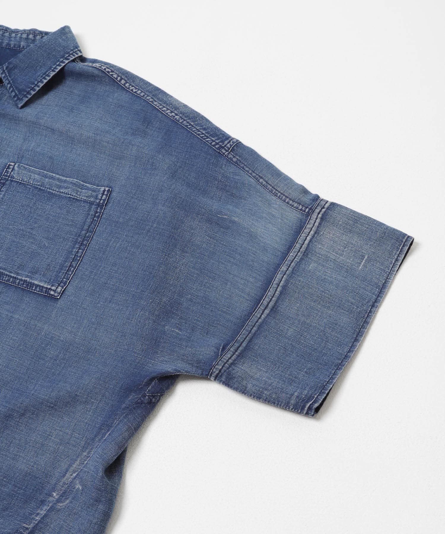 URBAN RESEARCH「ハーフスリーブシアーデニムシャツ」|シャツ・ブラウス|