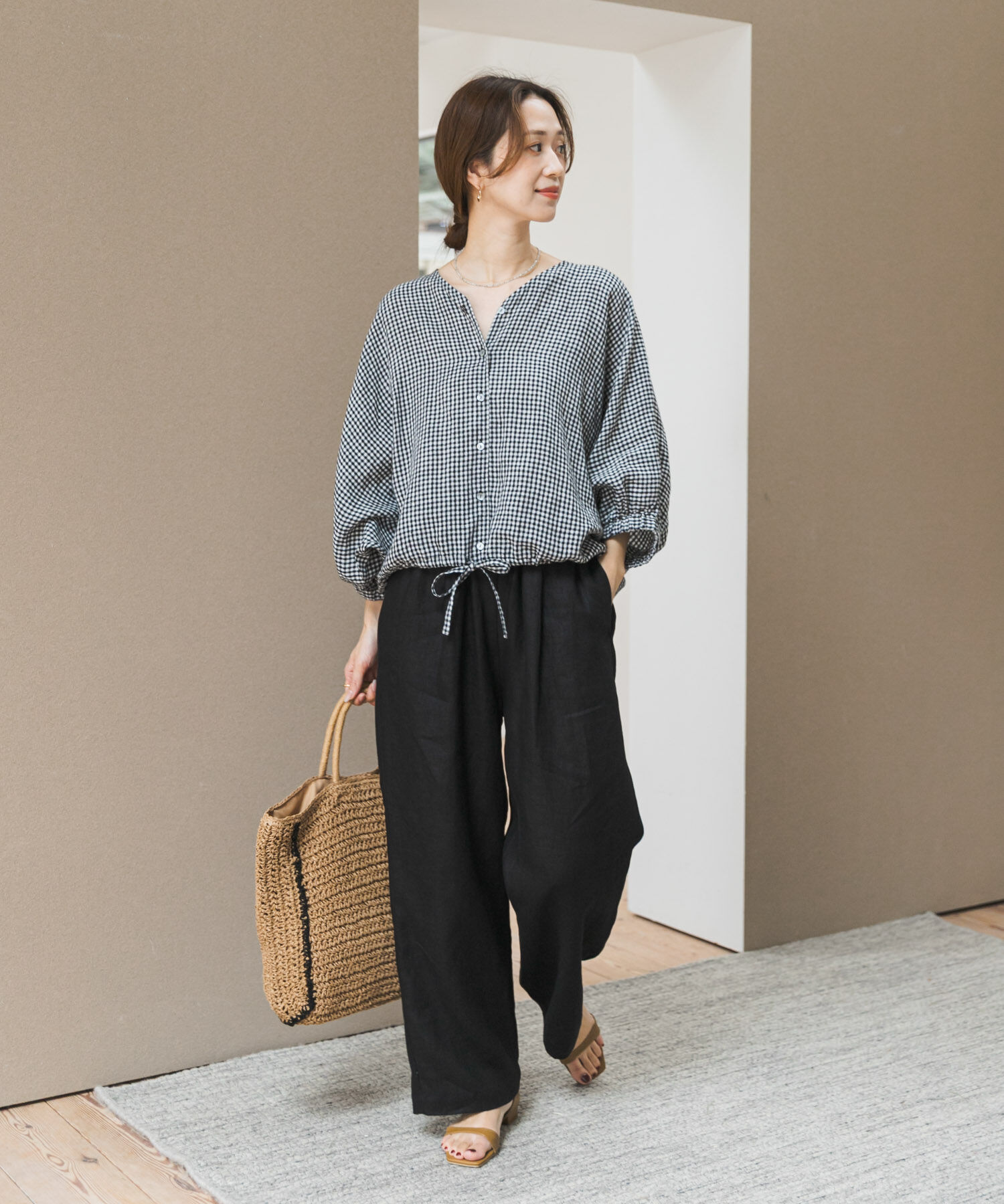 URBAN RESEARCH DOORS「リネンイージーパンツ」|その他|