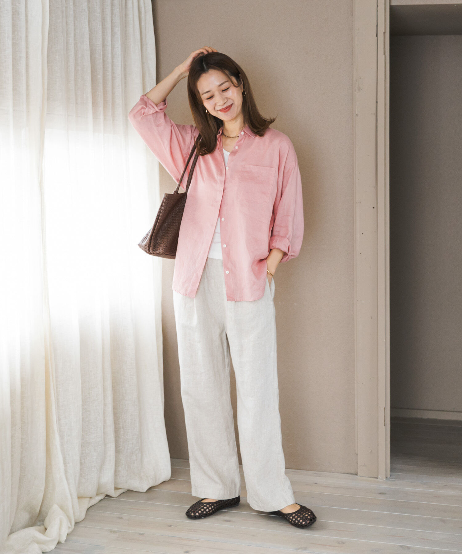 URBAN RESEARCH DOORS「リネンイージーパンツ」|その他|