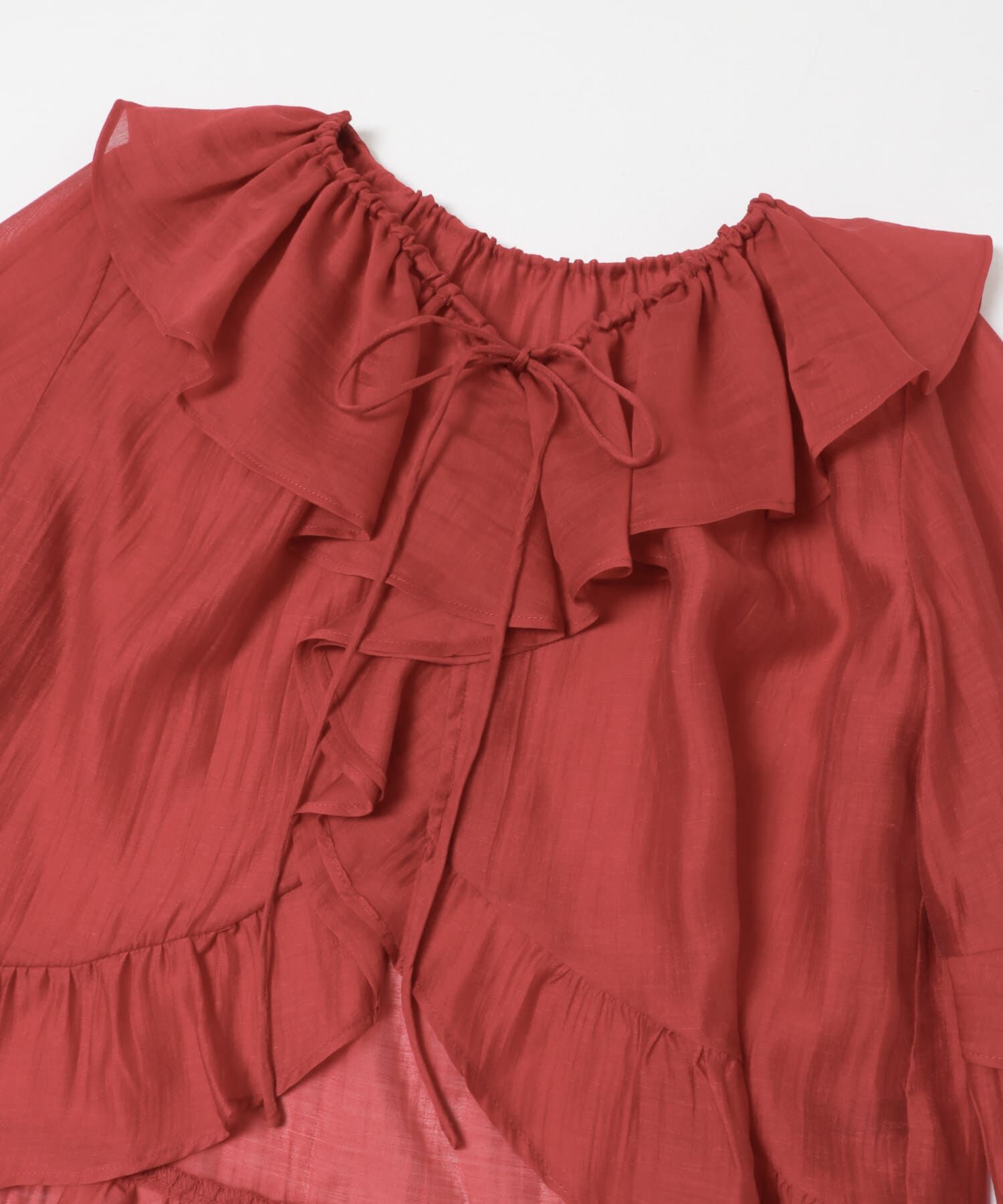 URBAN RESEARCH ROSSO「シアーフリルブラウス」|シャツ・ブラウス|