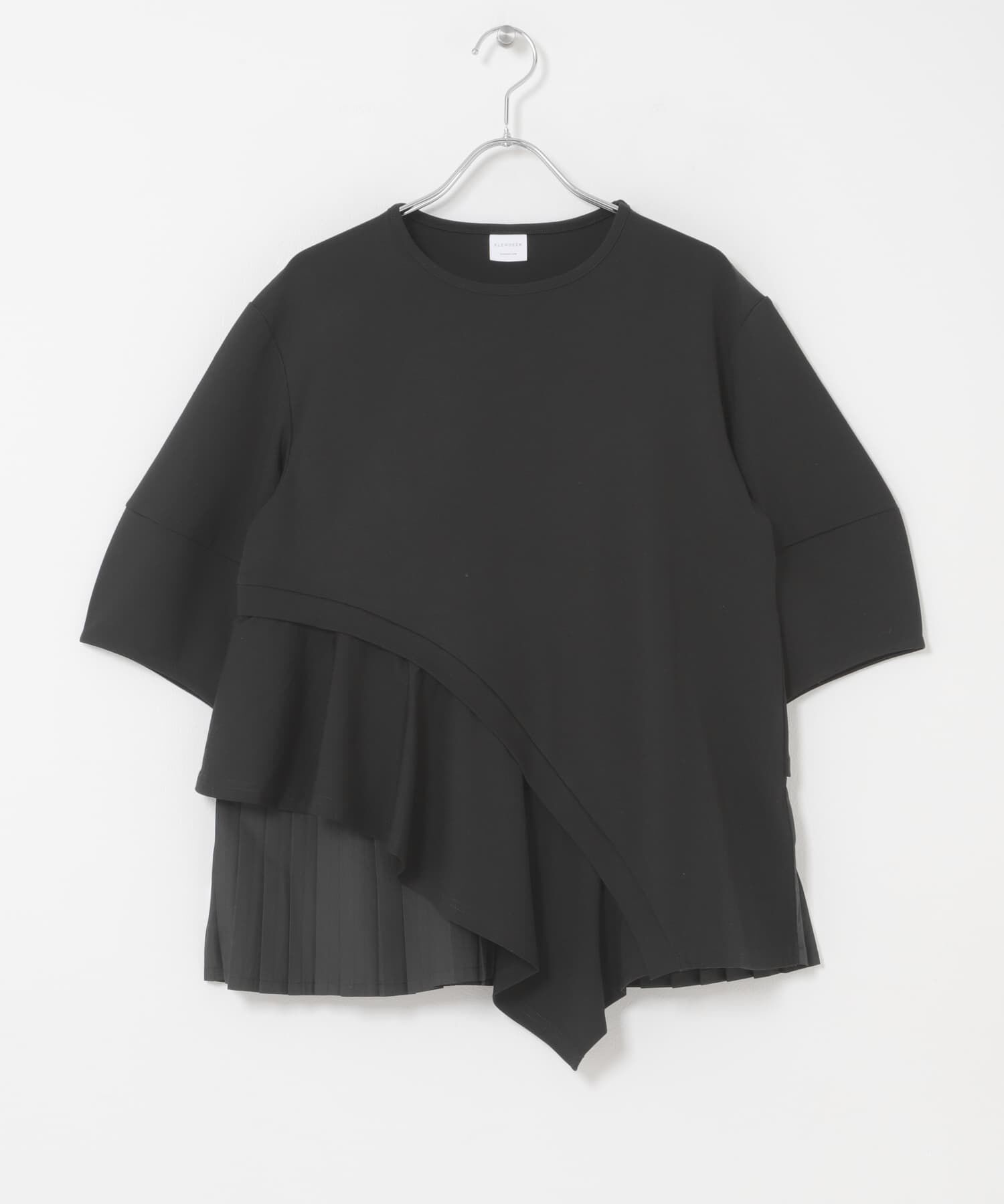 URBAN RESEARCH ROSSO「ELENDEEK　SLIDE FLARE DOCKING CUT AND SEWN」|Tシャツ・カットソー|ブラック