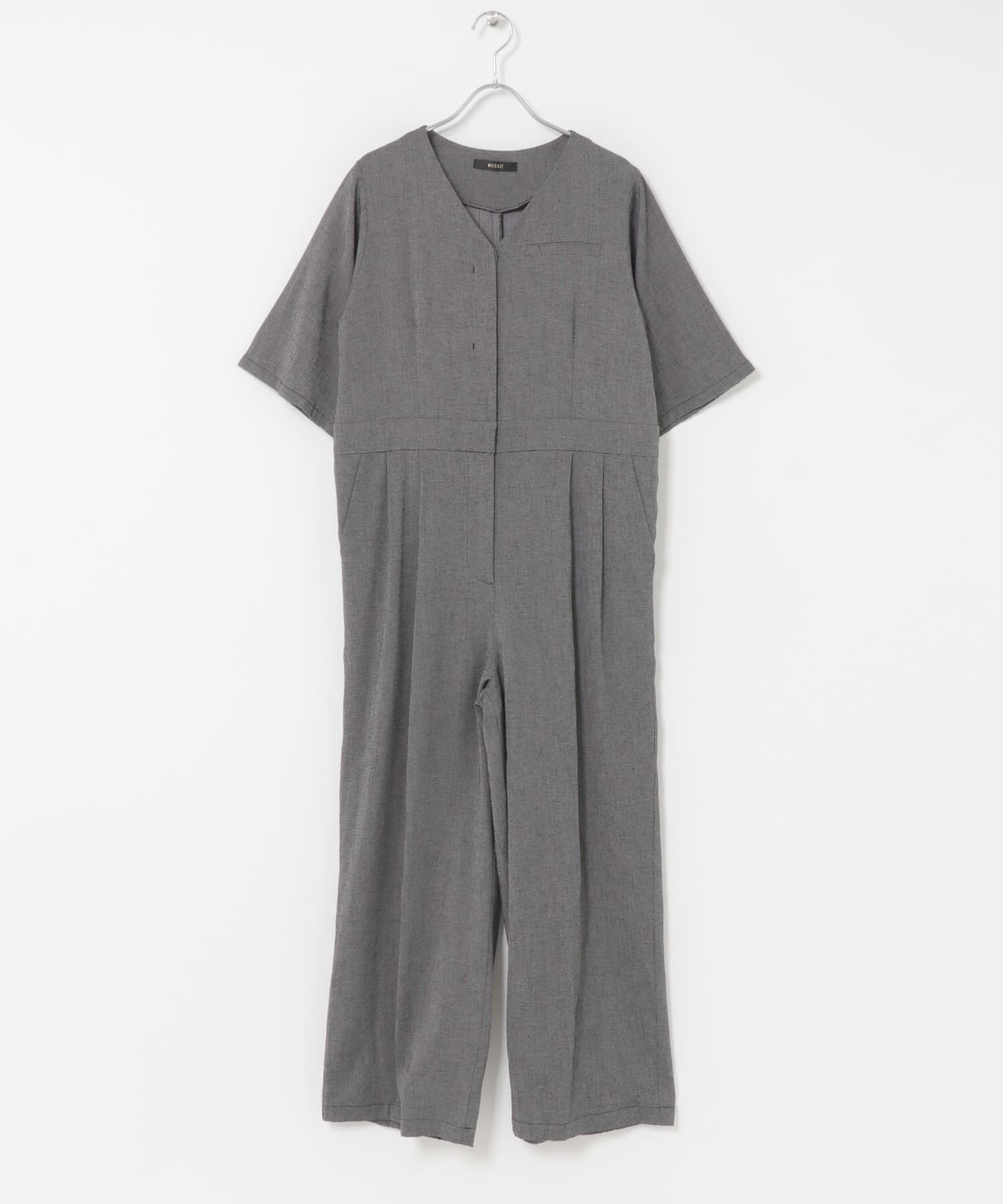 URBAN RESEARCH ROSSO「リネンライク5分袖オールインワン」|オールインワン|