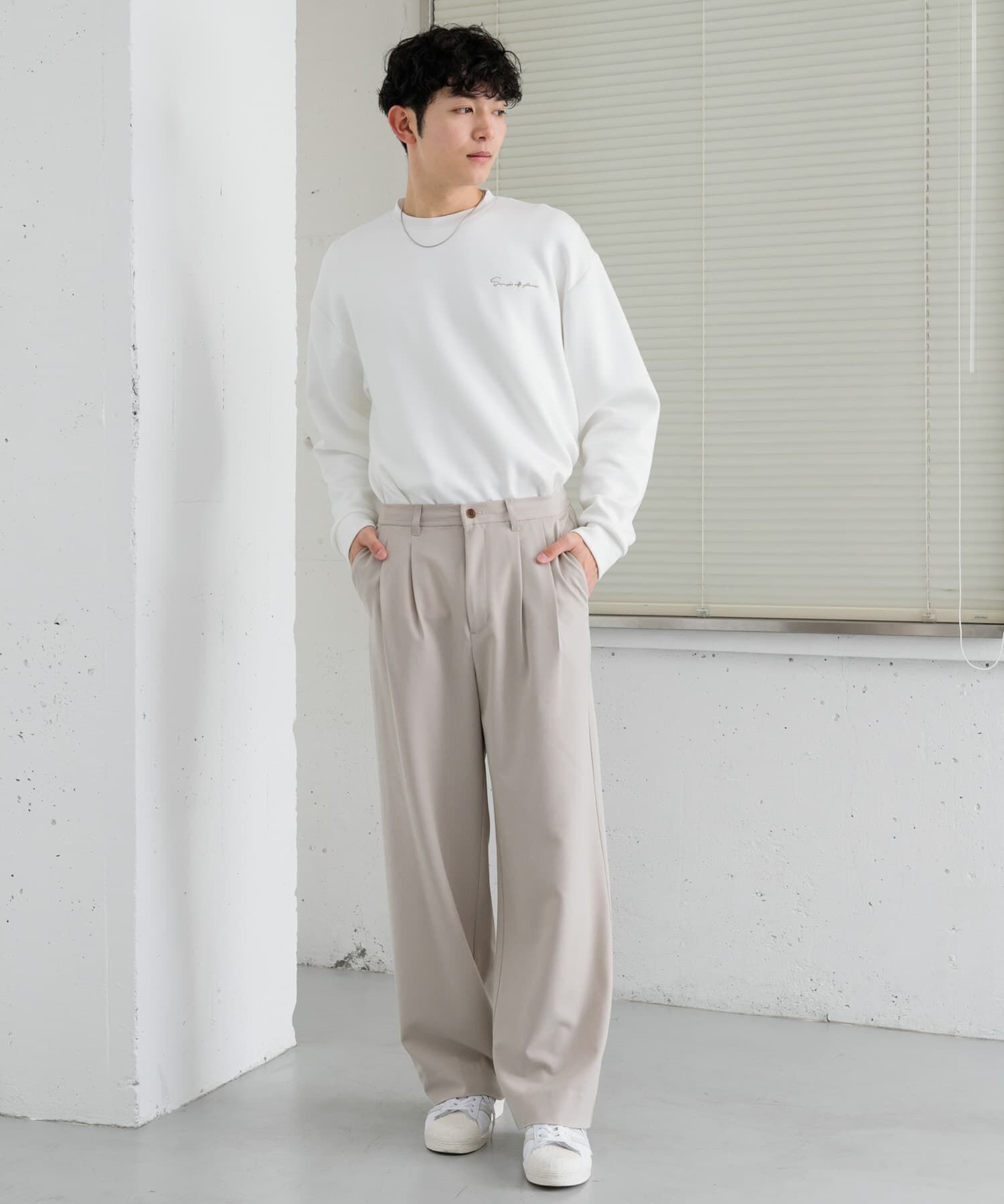 SENSE OF PLACE by URBAN RESEARCH「『イージーケア』ダブルタックワイドパンツ」|その他|