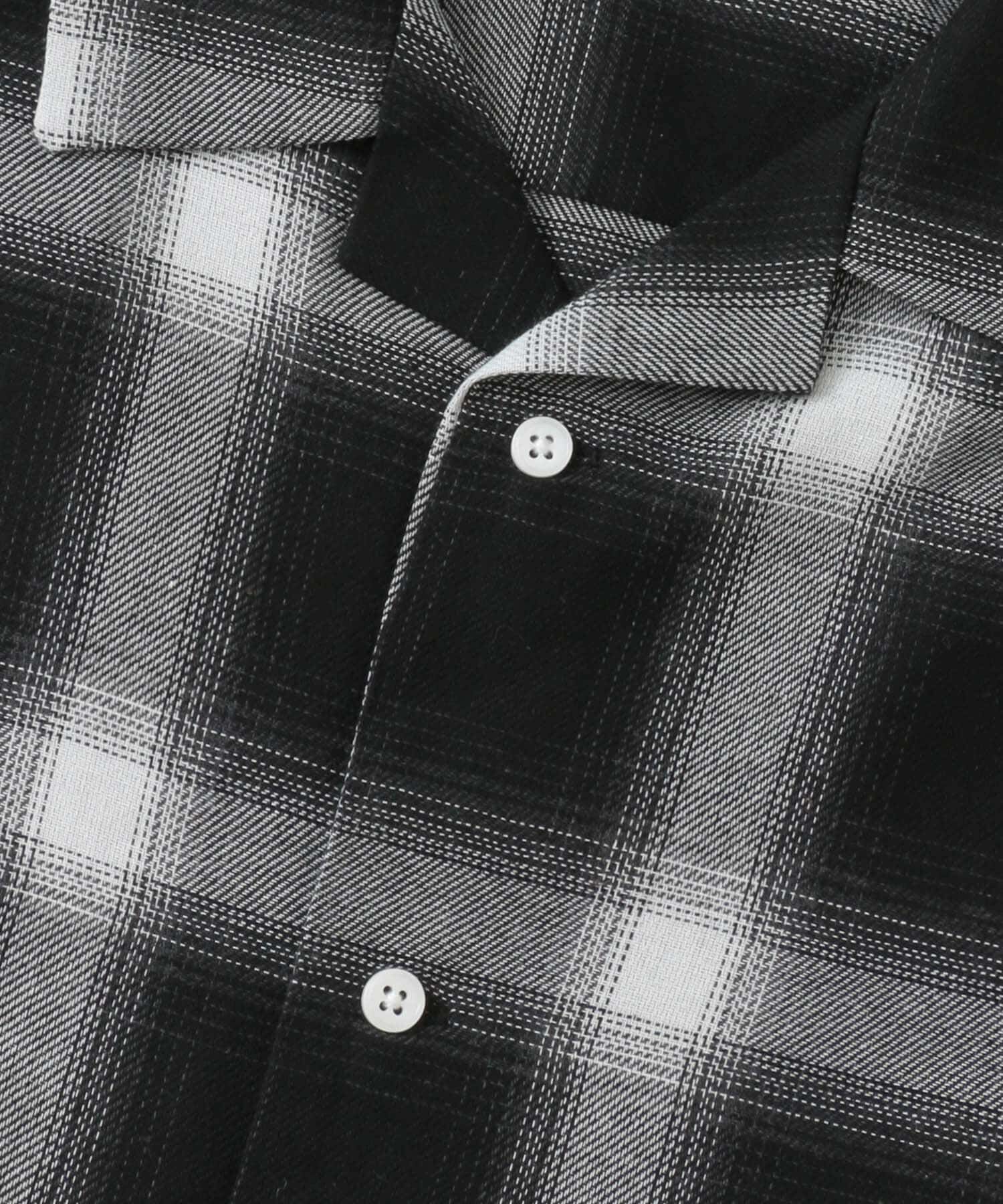 SENSE OF PLACE by URBAN RESEARCH「『Sサイズあり』『ユニセックス』オンブレチェックオープンカラーシャツ」|シャツ・ブラウス|