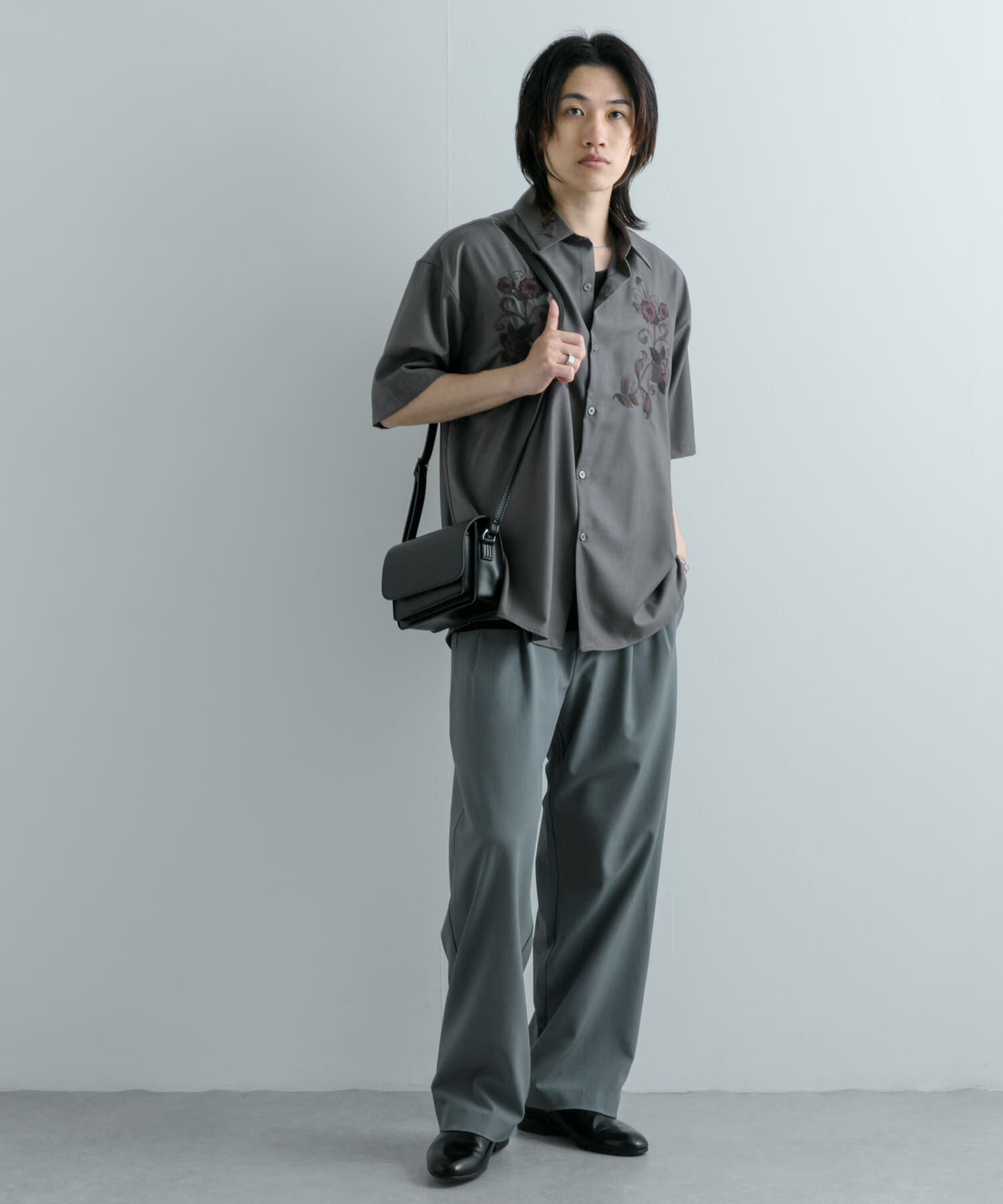 SENSE OF PLACE by URBAN RESEARCH「ボタニカルシシュウシャツ(5分袖)」|シャツ・ブラウス|