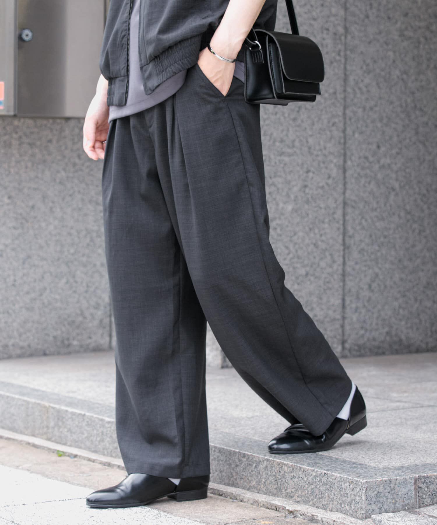 SENSE OF PLACE by URBAN RESEARCH「『イージーケア/セットアップ対応』リネンライクタックワイドパンツ」|その他|