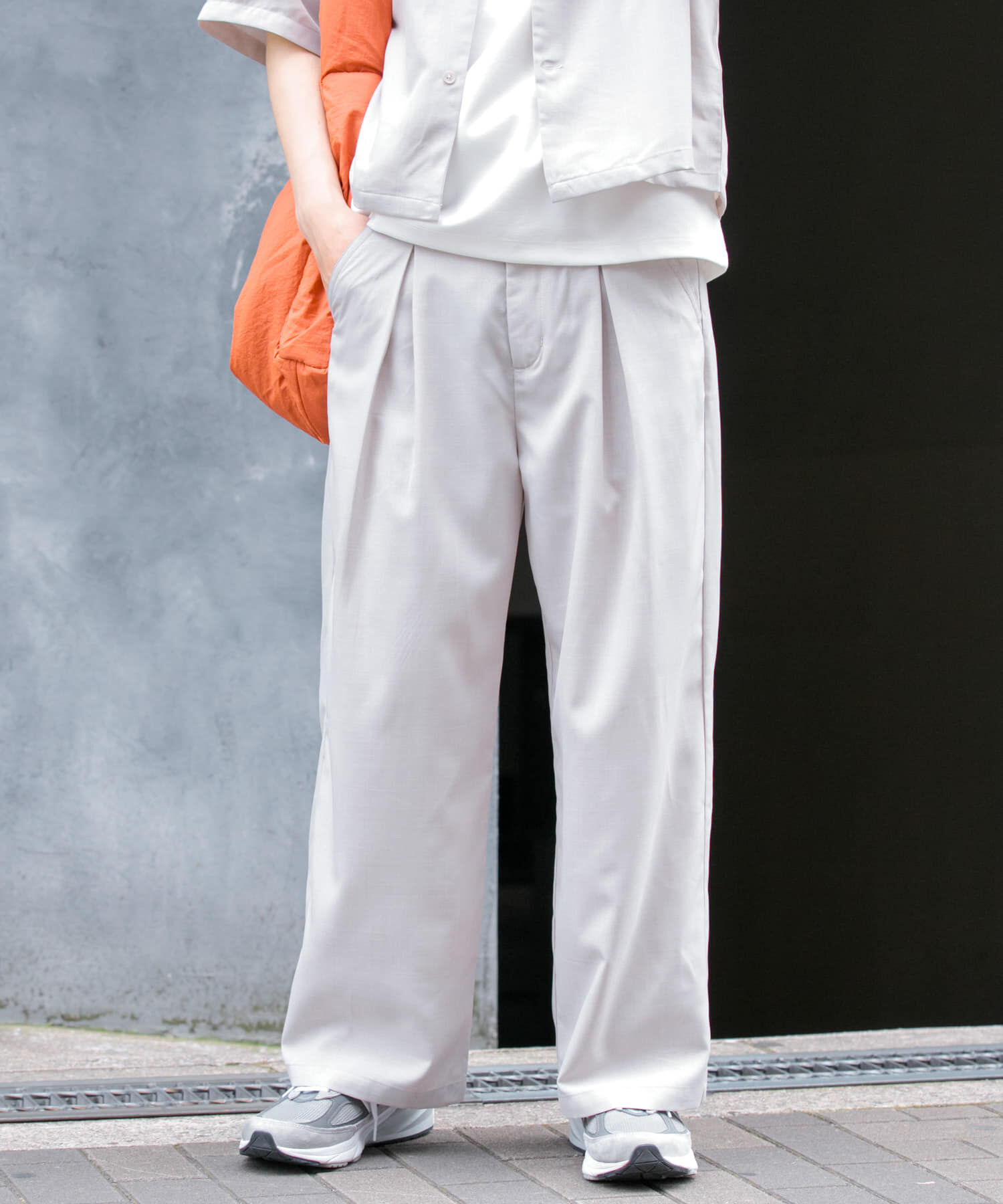 SENSE OF PLACE by URBAN RESEARCH「『イージーケア/セットアップ対応』リネンライクタックワイドパンツ」|その他|