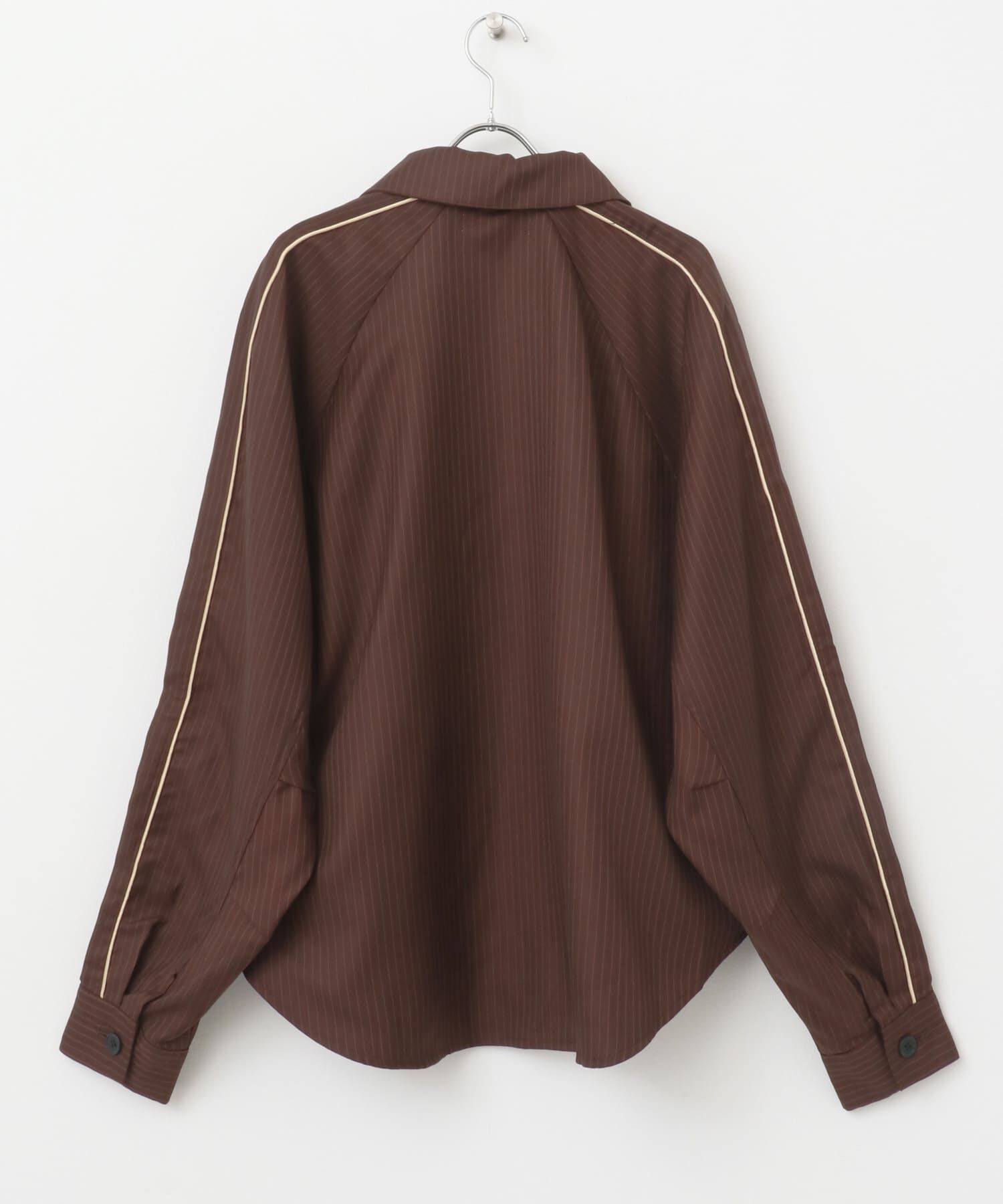 SENSE OF PLACE by URBAN RESEARCH「サイドラインピンストライプジップシャツ」|シャツ・ブラウス|