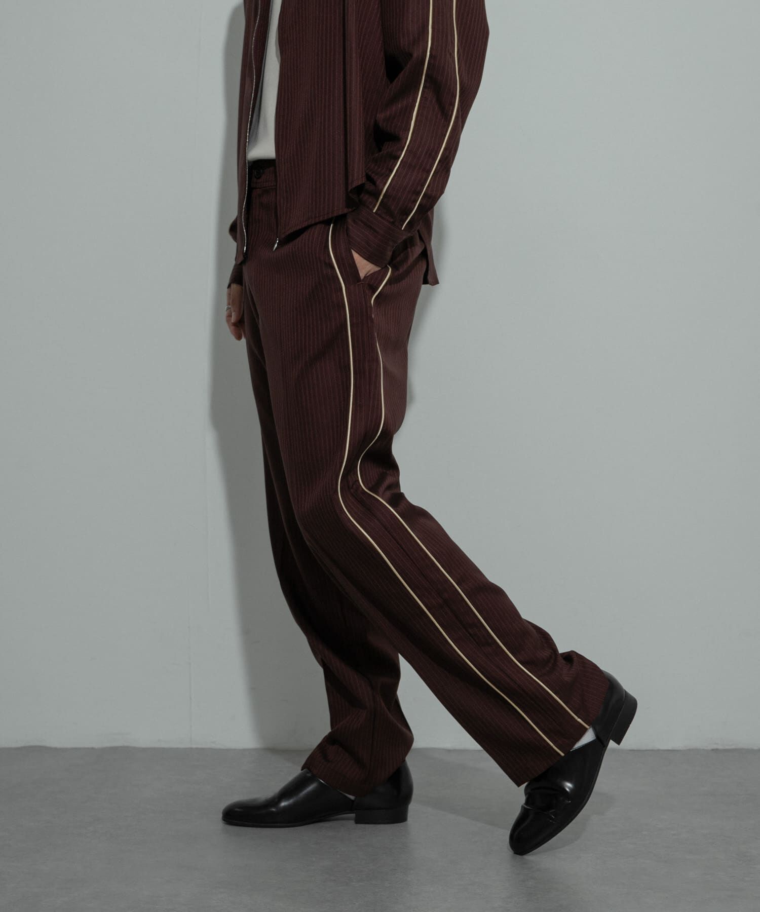 SENSE OF PLACE by URBAN RESEARCH「サイドラインピンストライプスラックス」|その他|オレンジ