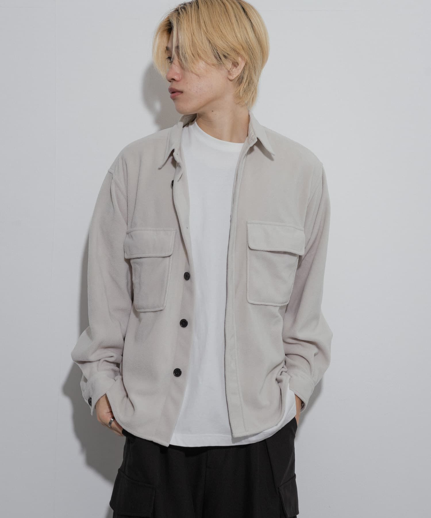 SENSE OF PLACE by URBAN RESEARCH「フリースフラップルーズシャツ」|シャツ・ブラウス|