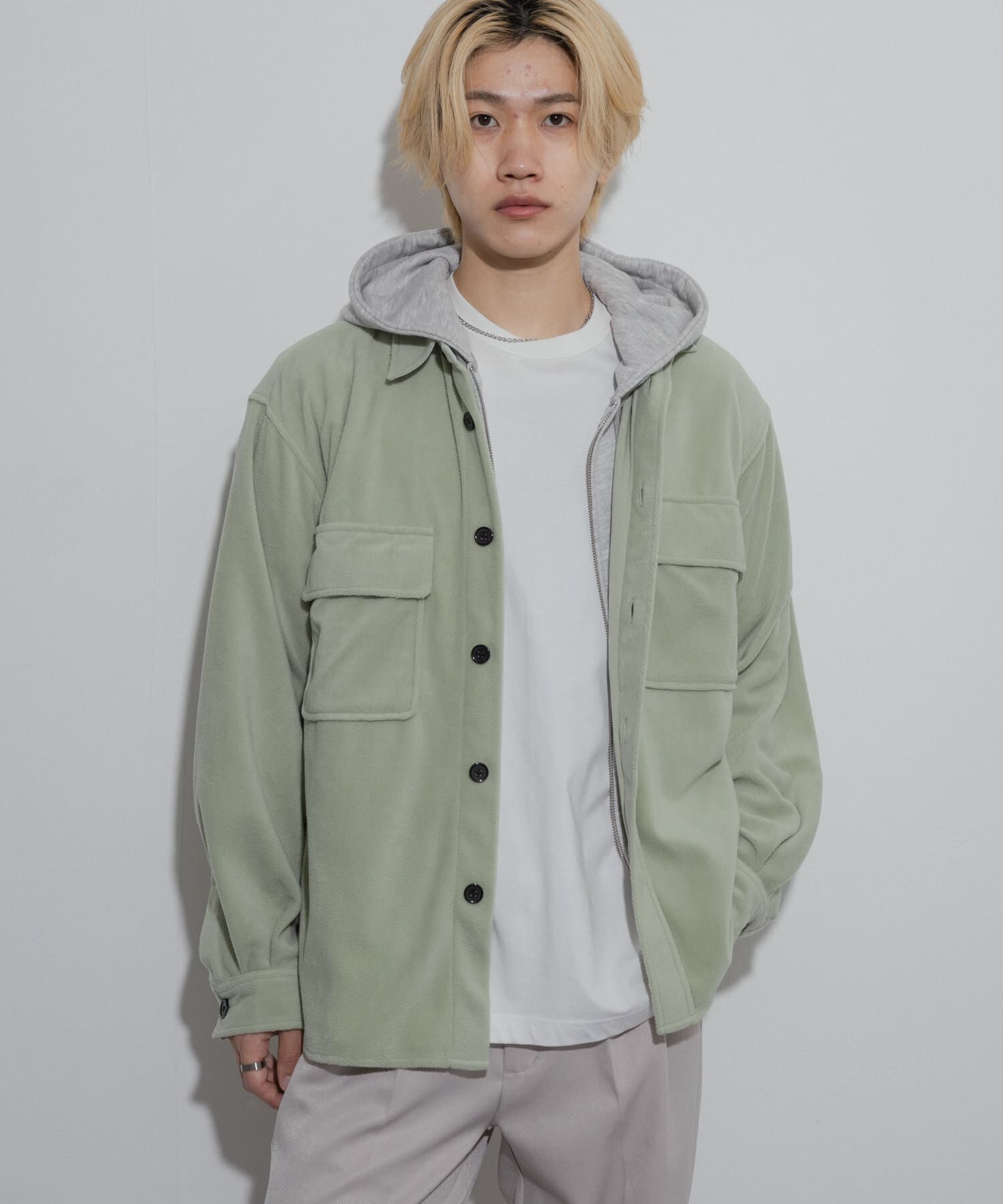 SENSE OF PLACE by URBAN RESEARCH「フリースフラップルーズシャツ」|シャツ・ブラウス|