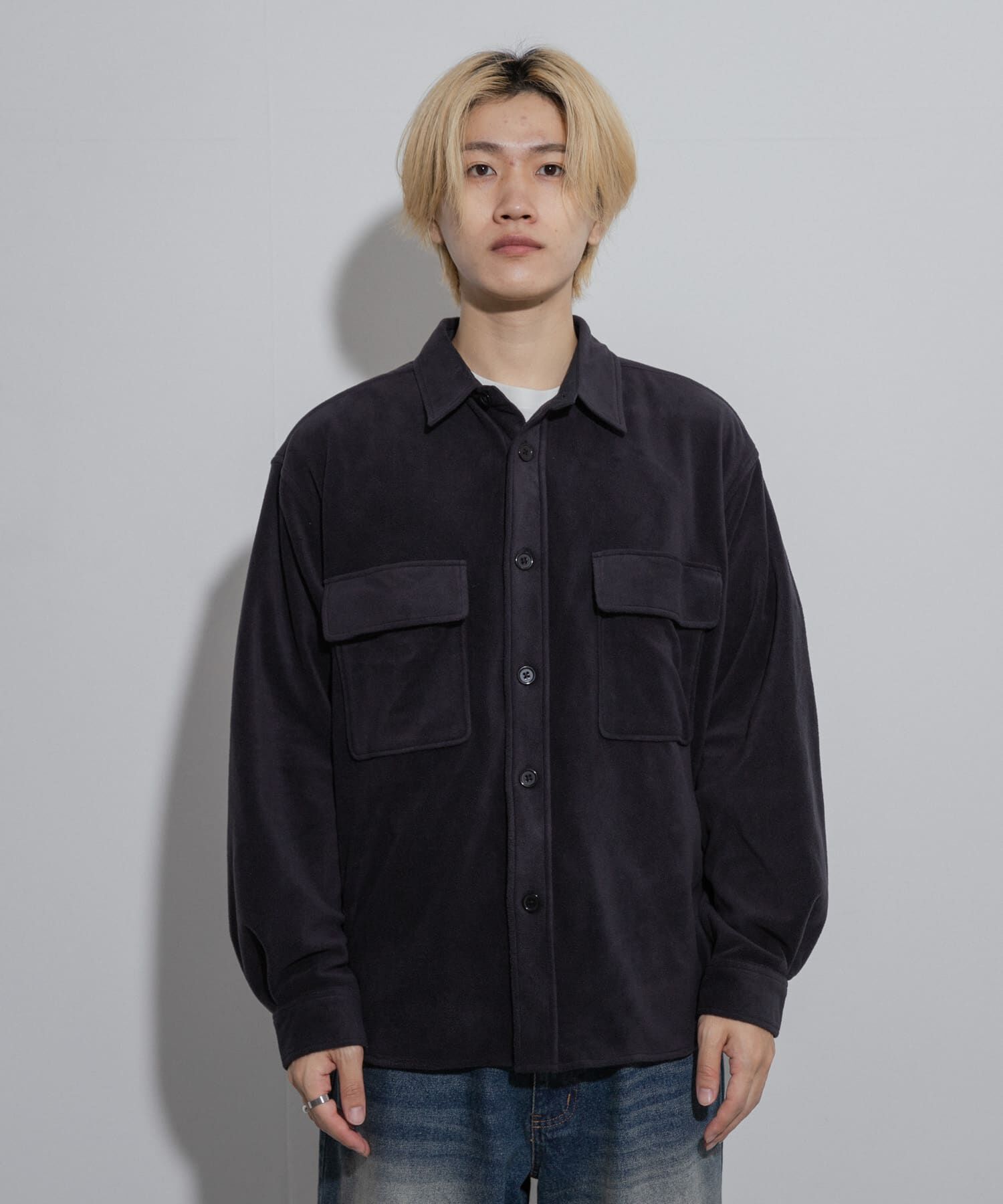 SENSE OF PLACE by URBAN RESEARCH「フリースフラップルーズシャツ」|シャツ・ブラウス|