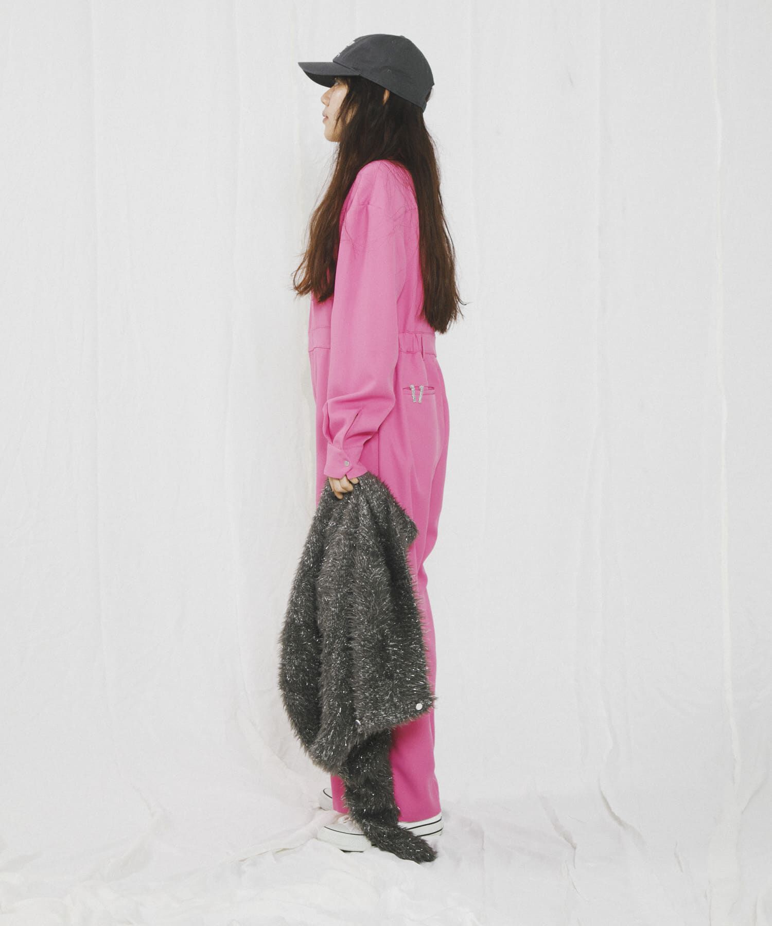 SENSE OF PLACE by URBAN RESEARCH「『別注』さらさ&times;SENSE OF PLACE　ソフトツイルジャンプスーツ」|スカート|