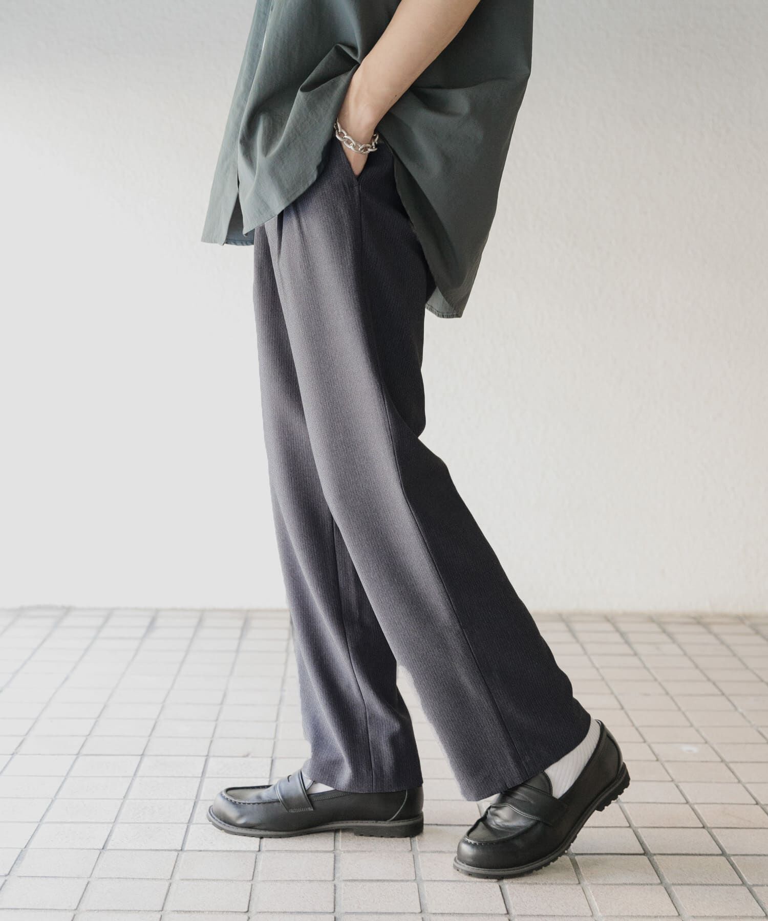 SENSE OF PLACE by URBAN RESEARCH「マイクロチェック2タックワイドスラックス」|その他|