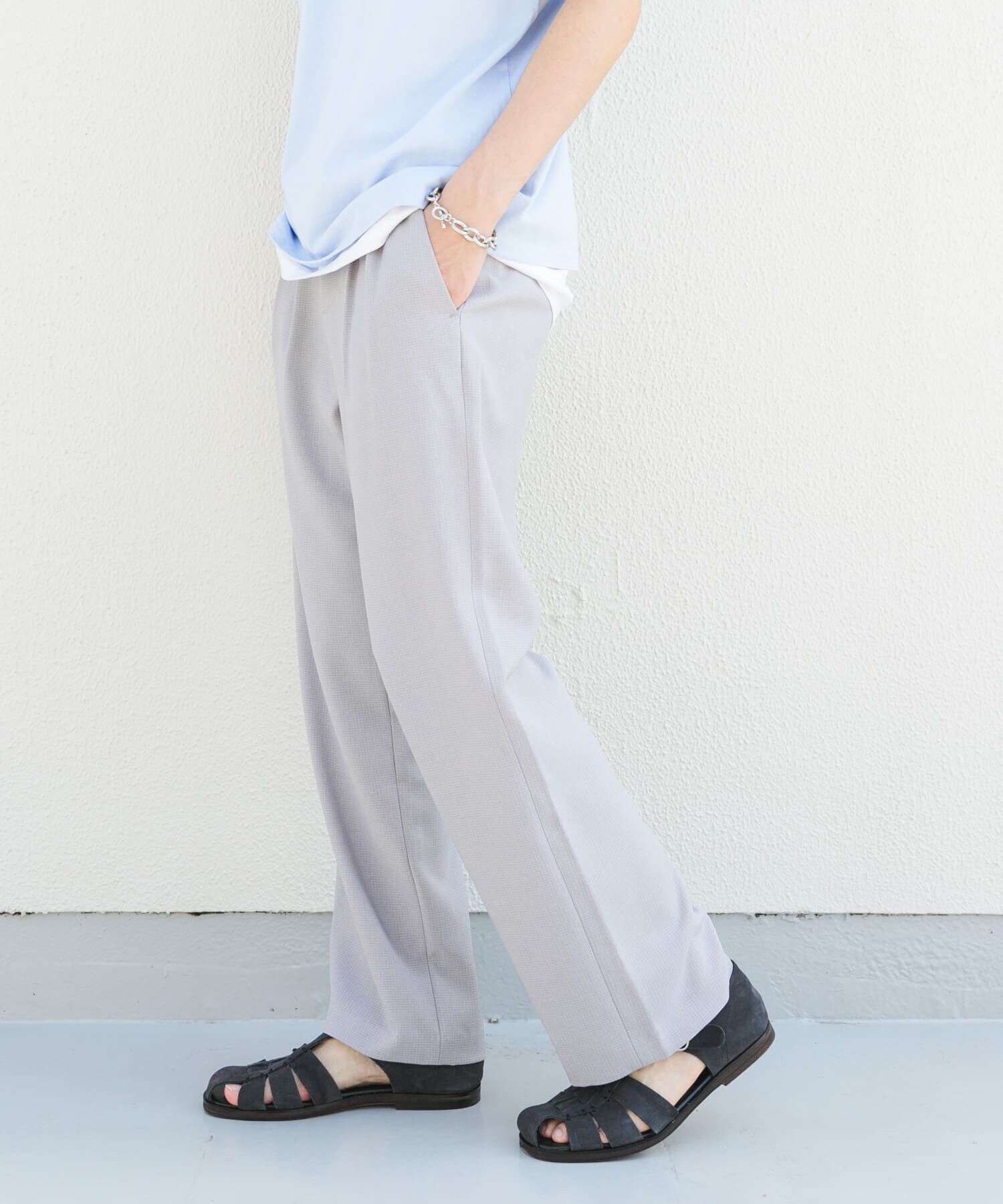 SENSE OF PLACE by URBAN RESEARCH「マイクロチェック2タックワイドスラックス」|その他|