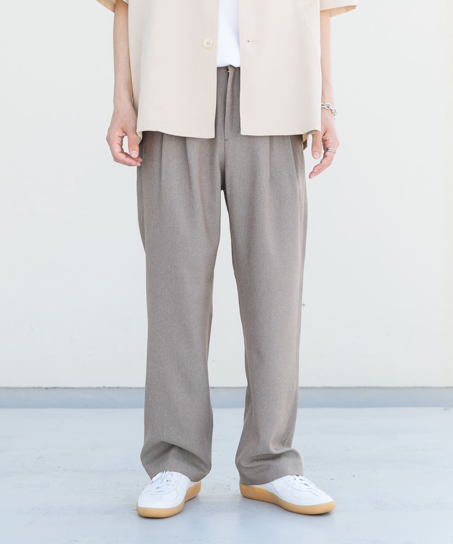 SENSE OF PLACE by URBAN RESEARCH「マイクロチェック2タックワイドスラックス」|その他|