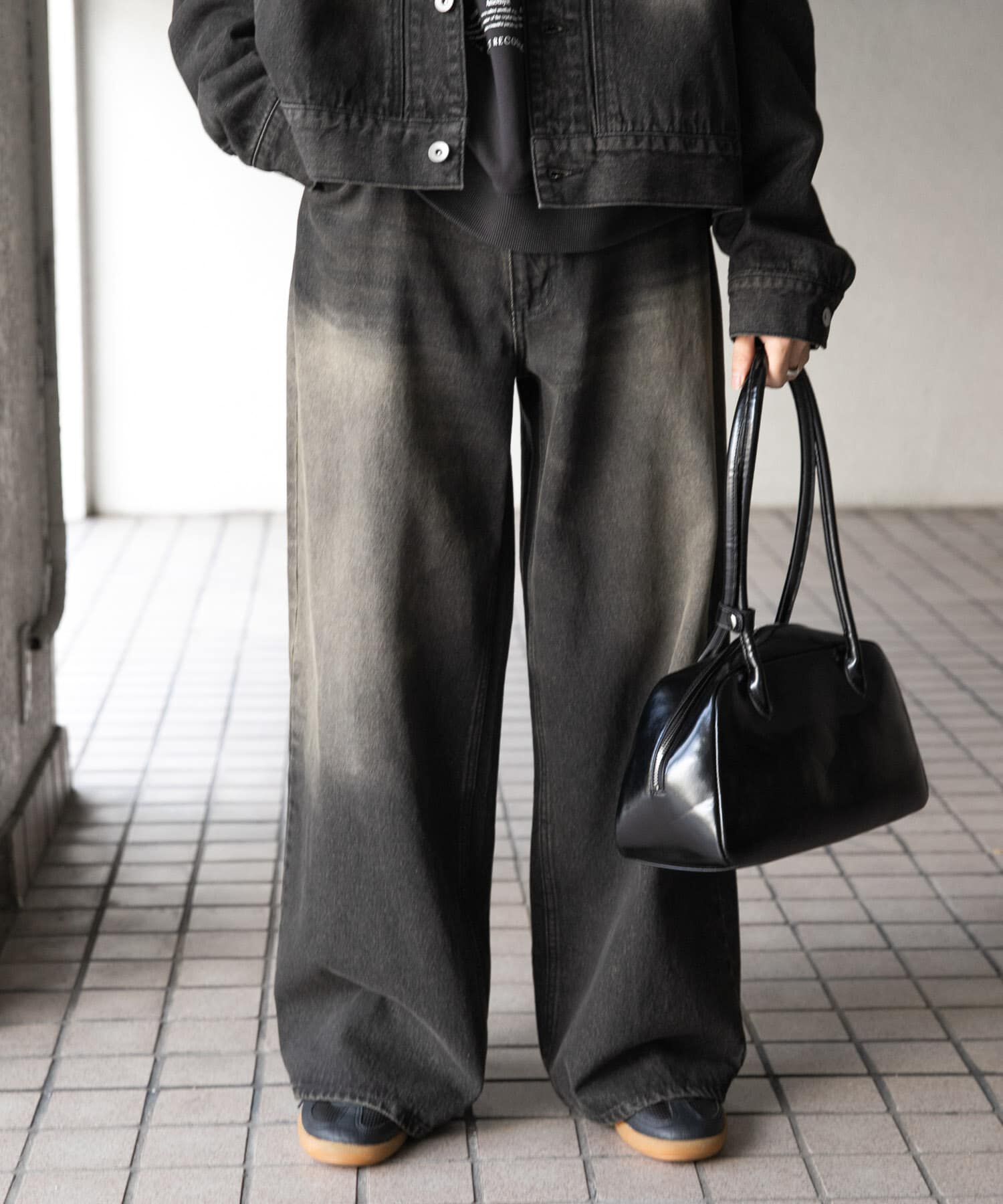 SENSE OF PLACE by URBAN RESEARCH「『ユニセックス』ヴィンテージライクデニムワイドパンツ」|デニム|