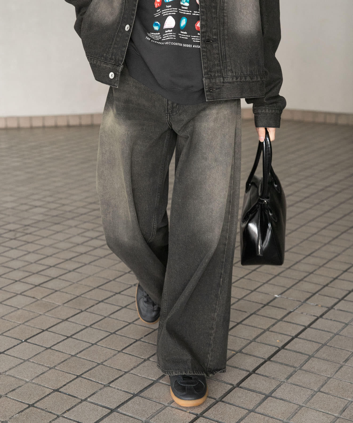 SENSE OF PLACE by URBAN RESEARCH「『ユニセックス』ヴィンテージライクデニムワイドパンツ」|デニム|