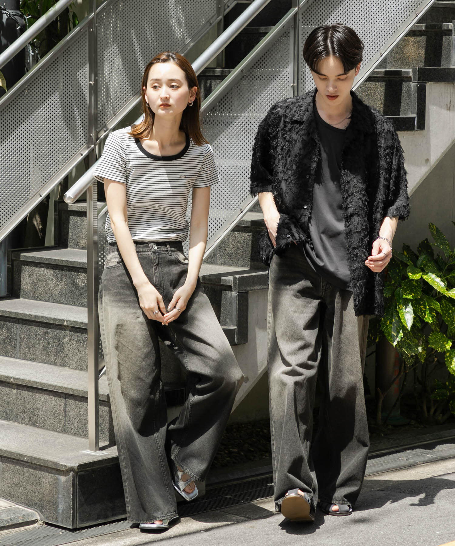 SENSE OF PLACE by URBAN RESEARCH「『ユニセックス』ヴィンテージライクデニムワイドパンツ」|デニム|