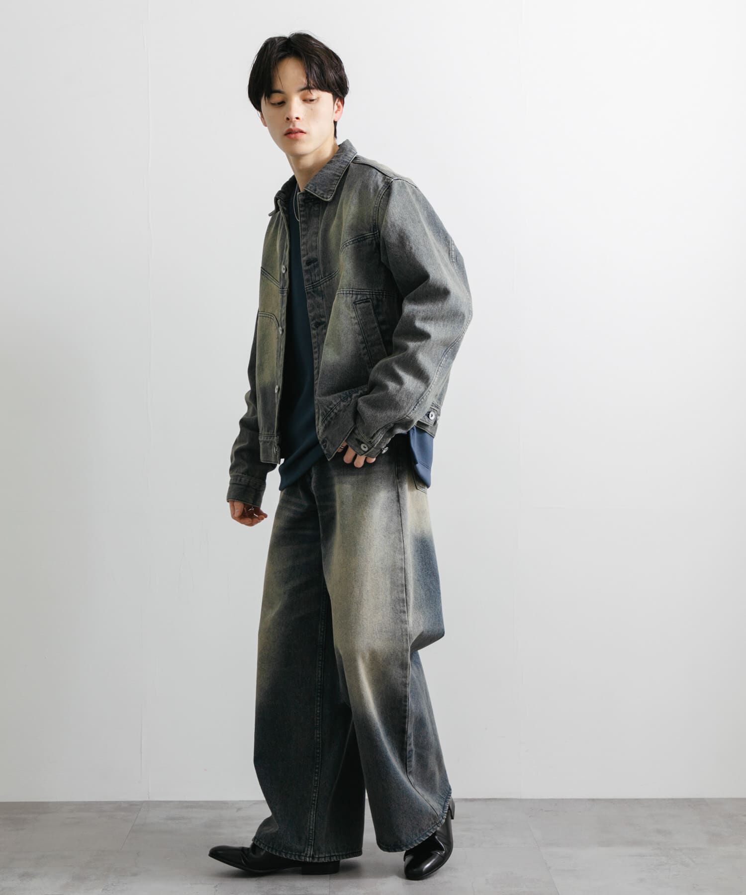 SENSE OF PLACE by URBAN RESEARCH「『ユニセックス』ヴィンテージライクデニムワイドパンツ」|デニム|