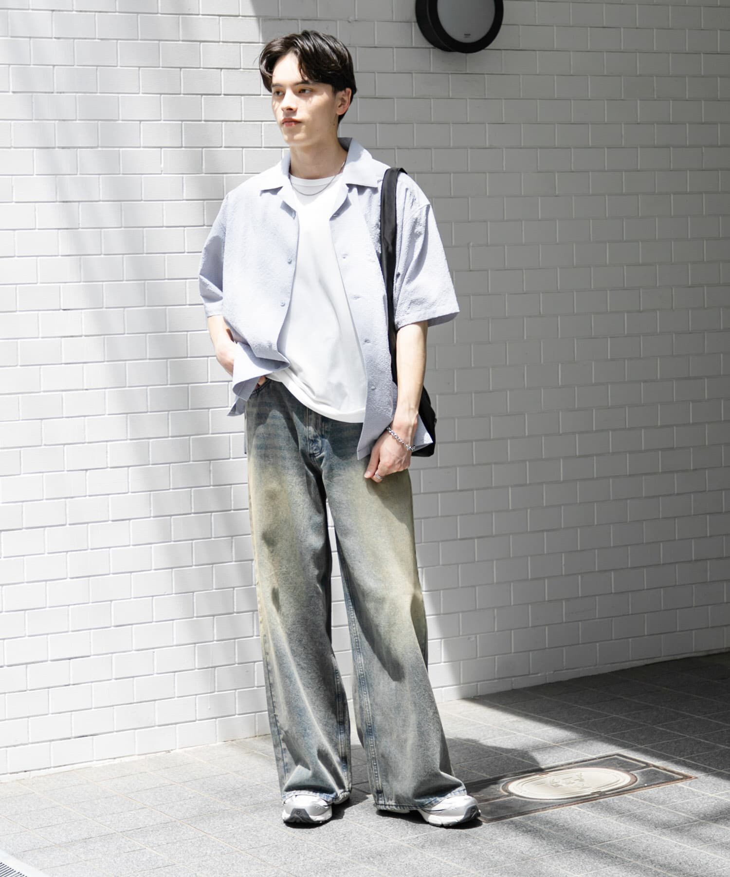 SENSE OF PLACE by URBAN RESEARCH「『ユニセックス』ヴィンテージライクデニムワイドパンツ」|デニム|