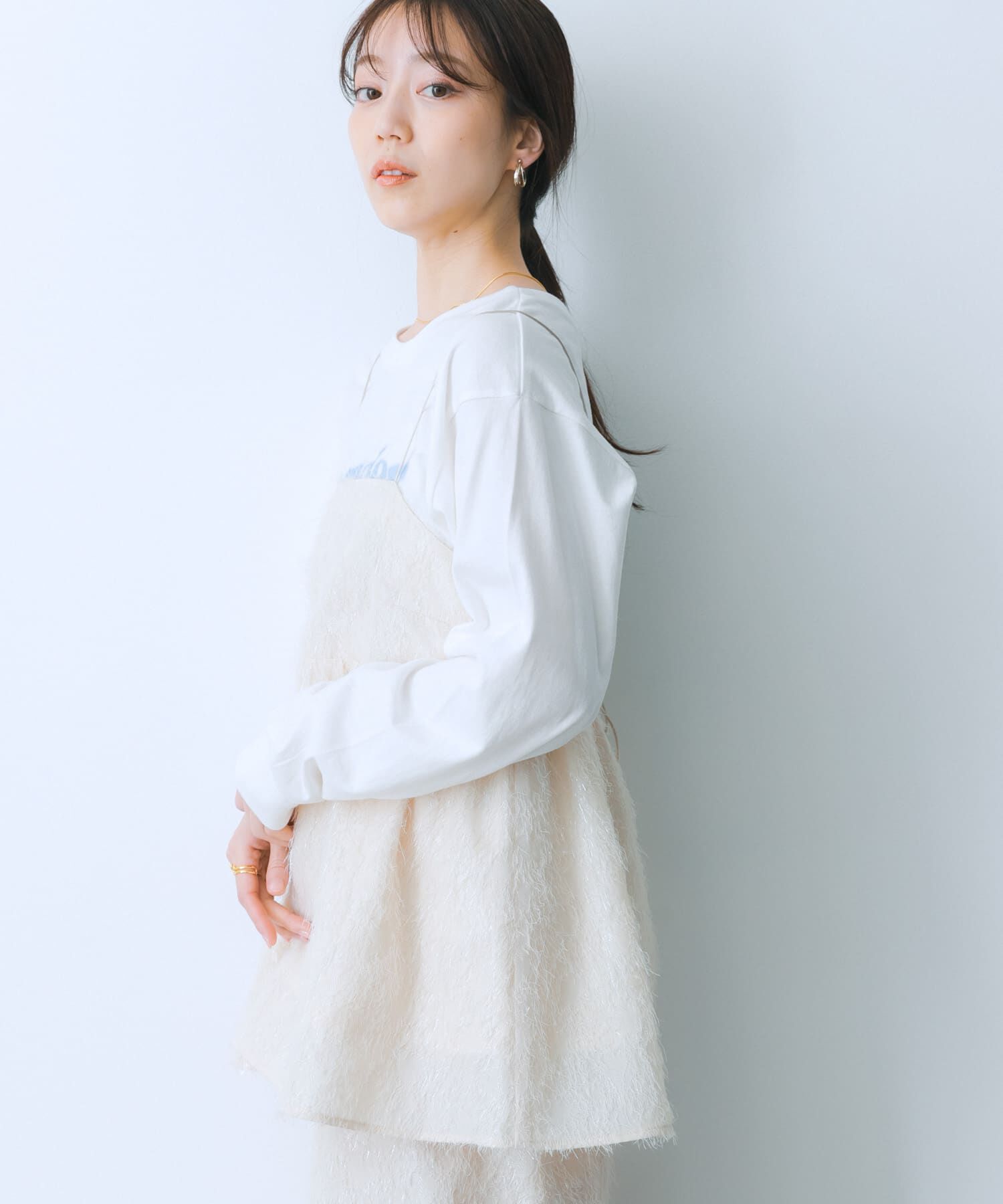 SENSE OF PLACE by URBAN RESEARCH「ジャガードフリンジキャミソールトップ」|キャミソール|