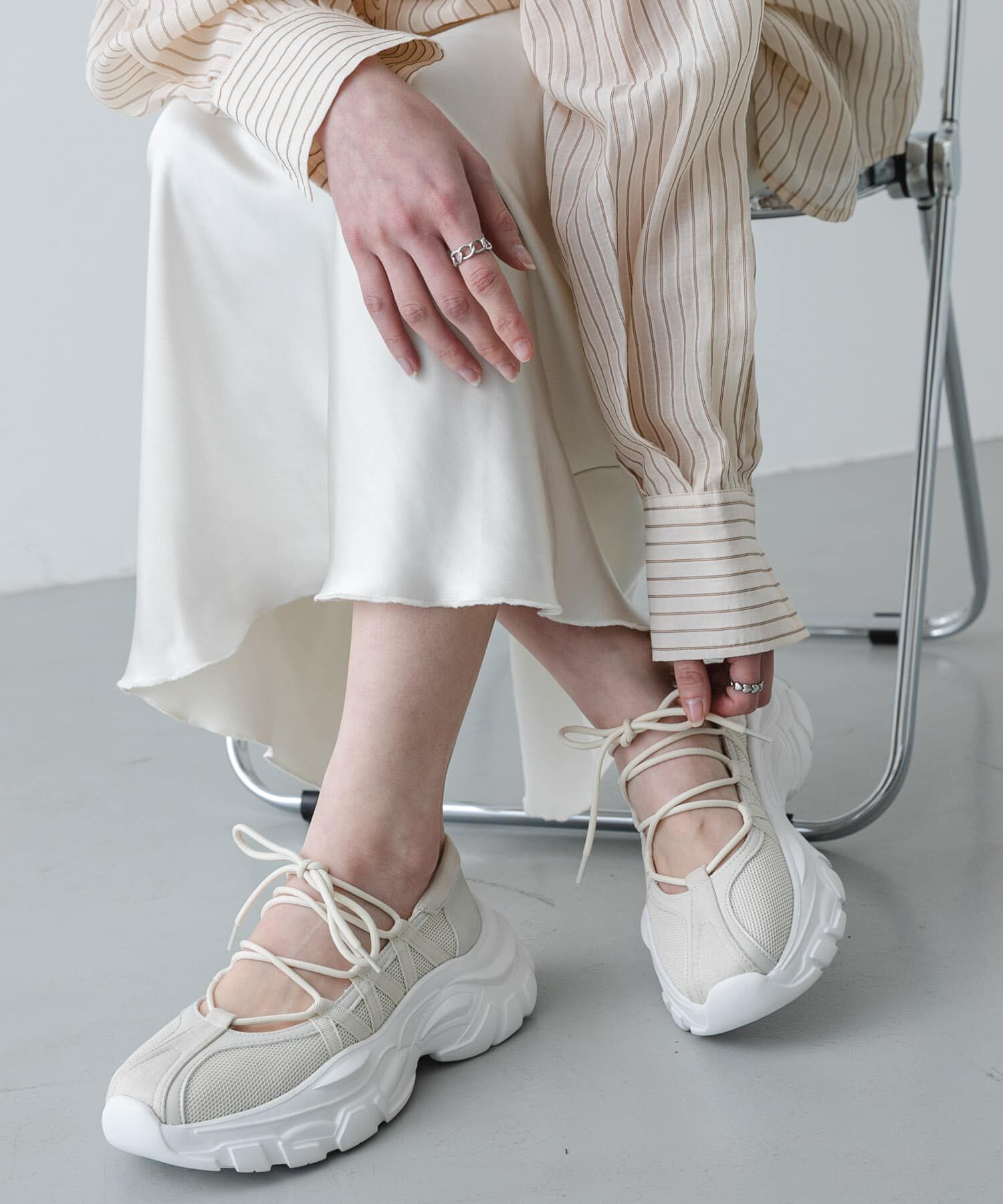 SENSE OF PLACE by URBAN RESEARCH「レースアップバレエスニーカー」|スニーカー|