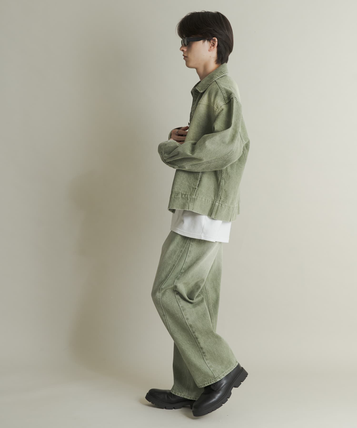 SENSE OF PLACE by URBAN RESEARCH「ツイストデニムワイドパンツ」|デニム|