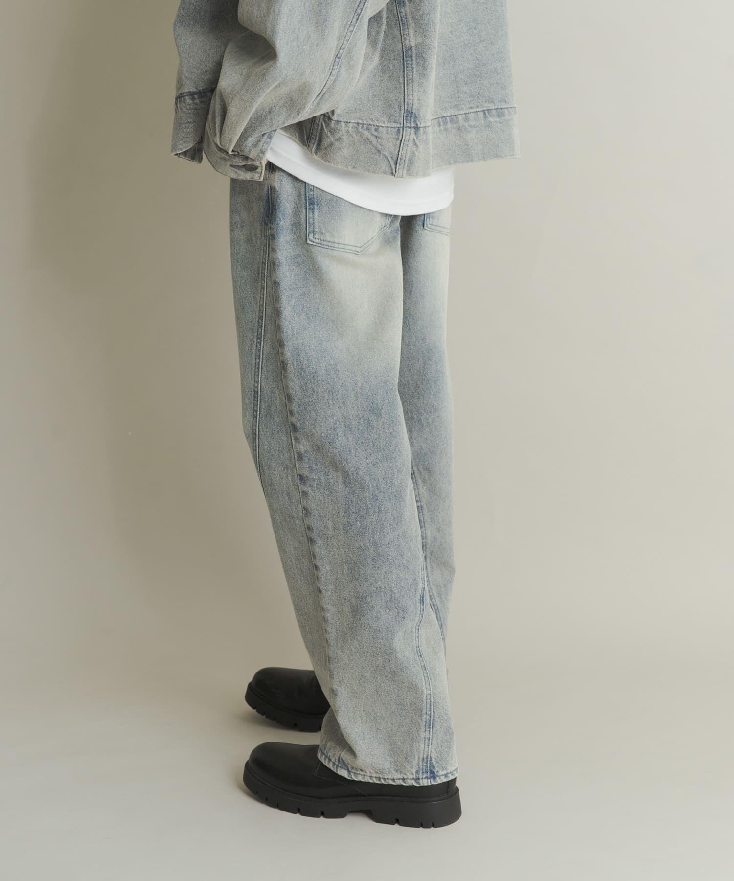 SENSE OF PLACE by URBAN RESEARCH「ツイストデニムワイドパンツ」|デニム|