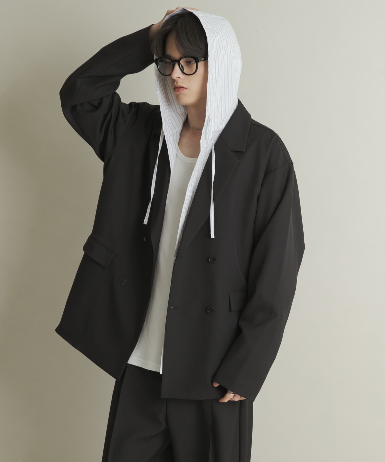 SENSE OF PLACE by URBAN RESEARCH「ダブルルーズテーラードジャケット」|その他|ブラック