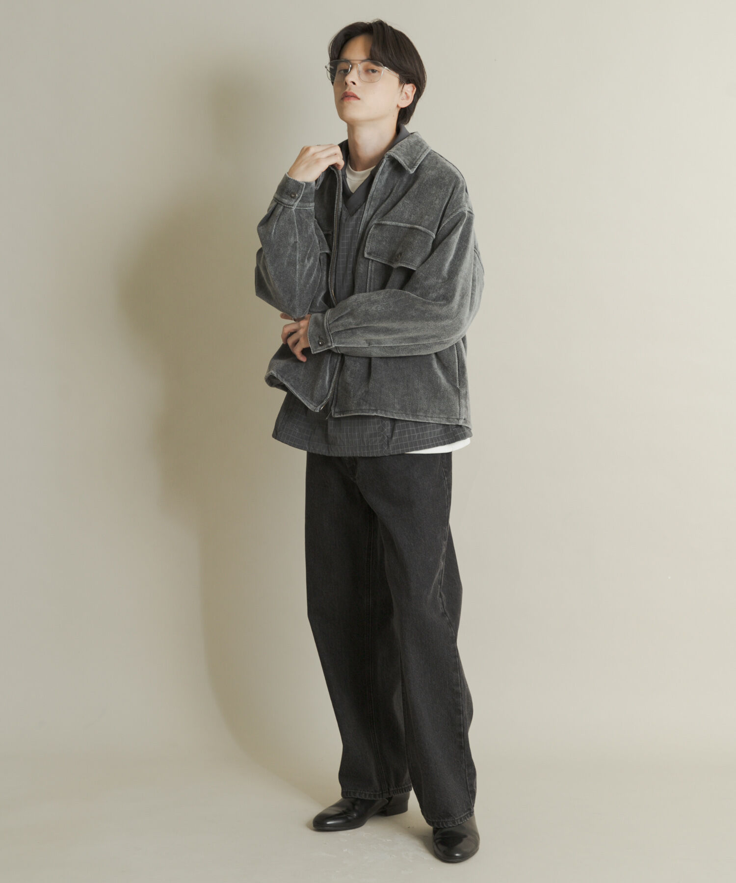 SENSE OF PLACE by URBAN RESEARCH「ヴィンテージツイルZIPブルゾン」|ブルゾン・スタジャン|