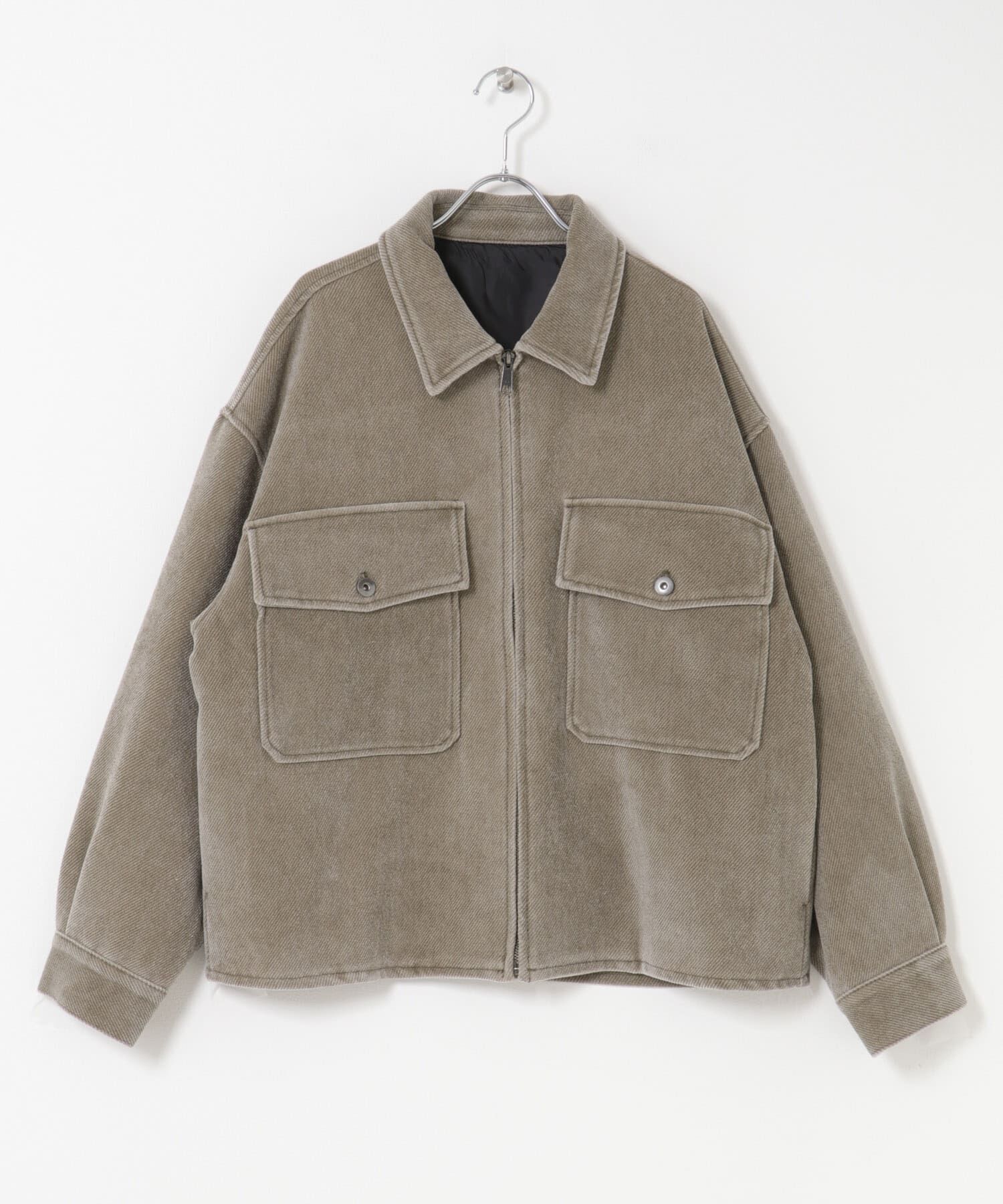 SENSE OF PLACE by URBAN RESEARCH「ヴィンテージツイルZIPブルゾン」|ブルゾン・スタジャン|