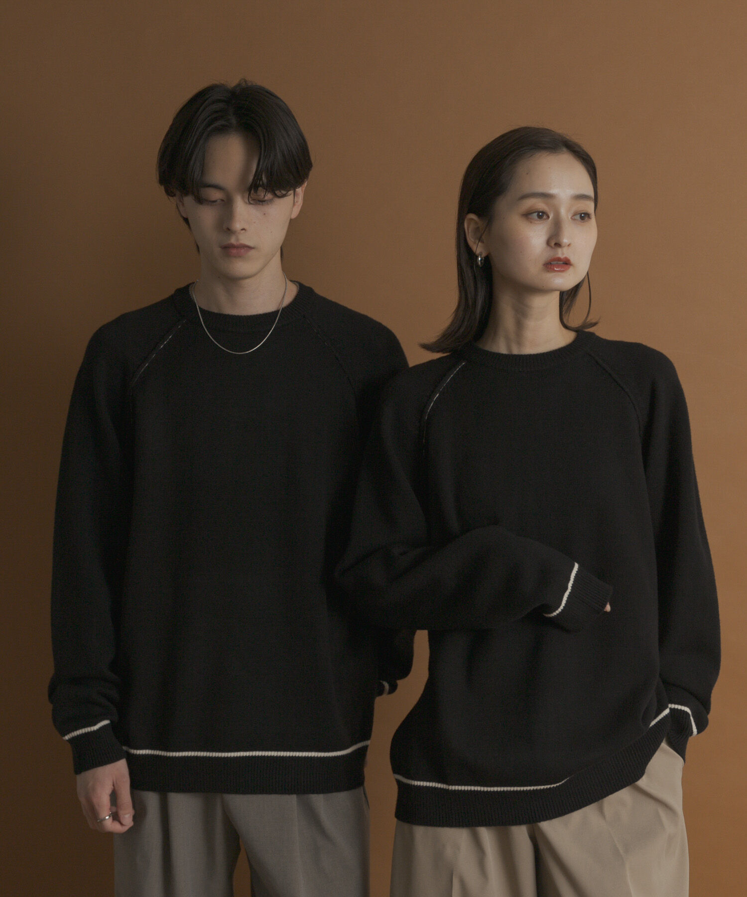 SENSE OF PLACE by URBAN RESEARCH「『一部WEB限定ｶﾗｰ』『洗濯可/毛玉防止』ｽﾄﾚｯﾁﾊｲｼｮｸﾗｲﾝﾆ」|ニット・セーター|