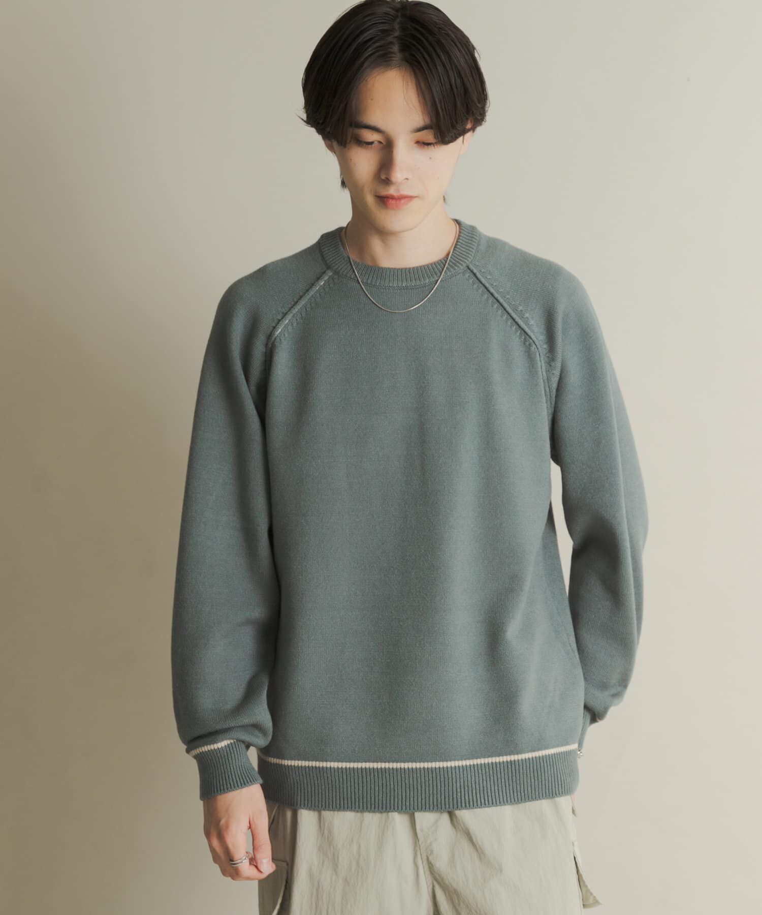 SENSE OF PLACE by URBAN RESEARCH「『一部WEB限定ｶﾗｰ』『洗濯可/毛玉防止』ｽﾄﾚｯﾁﾊｲｼｮｸﾗｲﾝﾆ」|ニット・セーター|