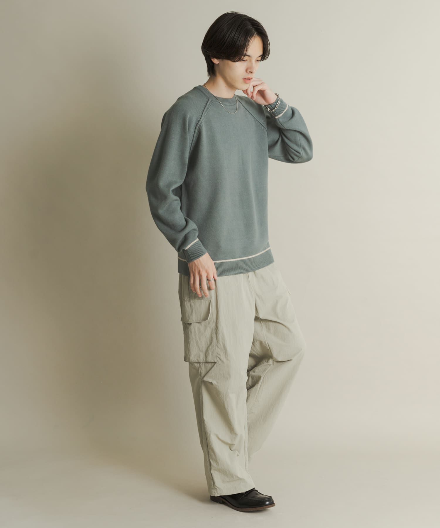 SENSE OF PLACE by URBAN RESEARCH「『一部WEB限定ｶﾗｰ』『洗濯可/毛玉防止』ｽﾄﾚｯﾁﾊｲｼｮｸﾗｲﾝﾆ」|ニット・セーター|